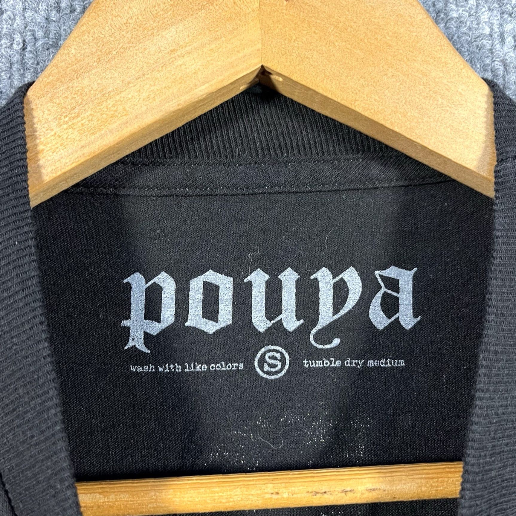 Vintage Pouya Lil Pou’s Rat Tee Graphic T-shirt Mens Small Black Cotton Crew Neck Long Sleeve Hip Hop Music Graphic Print Tee Size US S / EU 44-46 / 1 - 5 Thumbnail