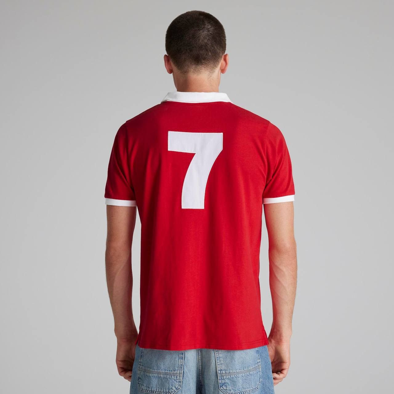 Vintage 1973 REMAKE MANCHESTER UNITED #7 HOME SOCCER JERSEY SHIRT M Size US M / EU 48-50 / 2 - 3 Thumbnail