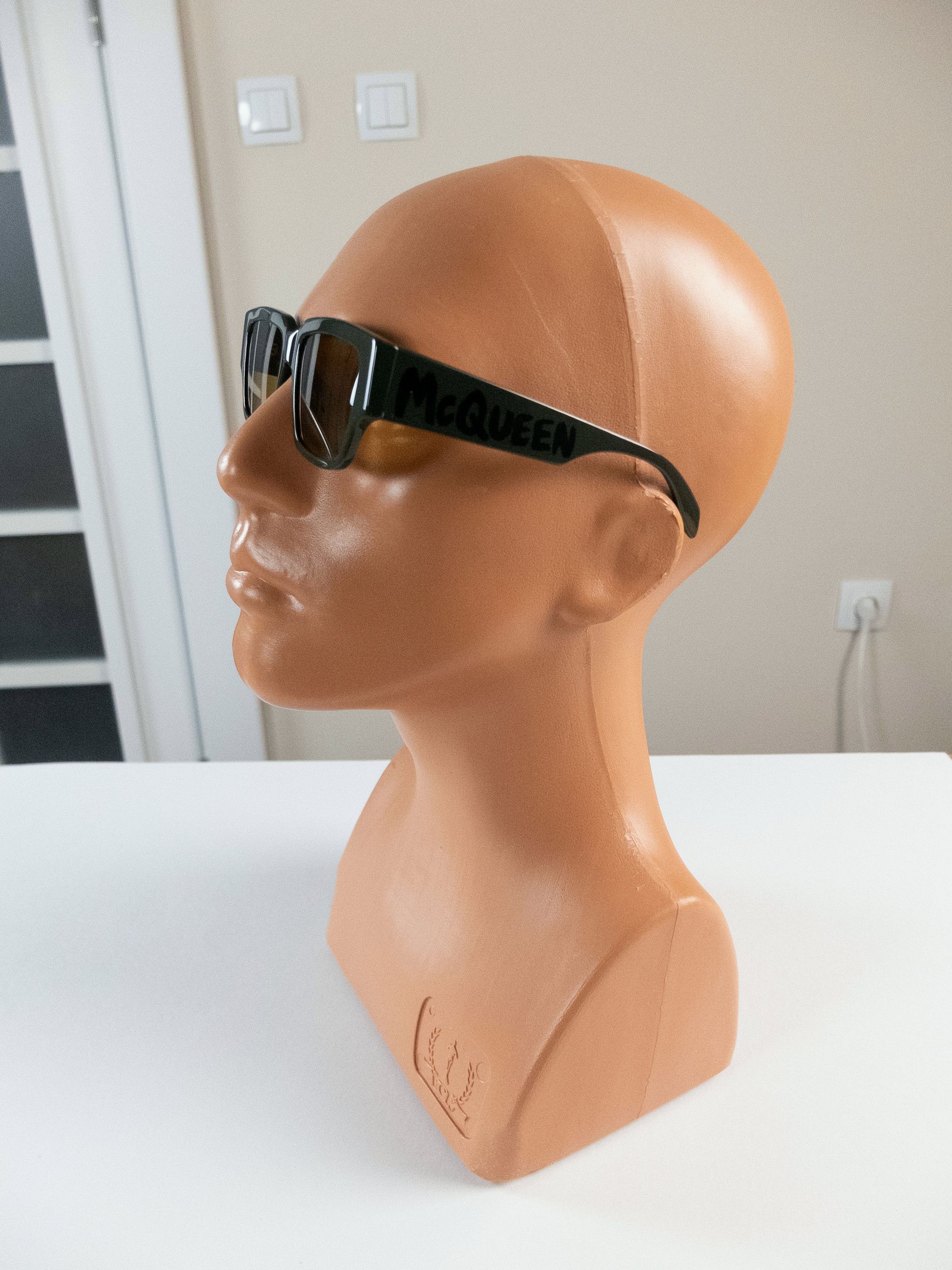 Alexander McQueen ALEXANDER MCQUEEN green square frame acetate sunglasses q Size ONE SIZE - 10 Thumbnail