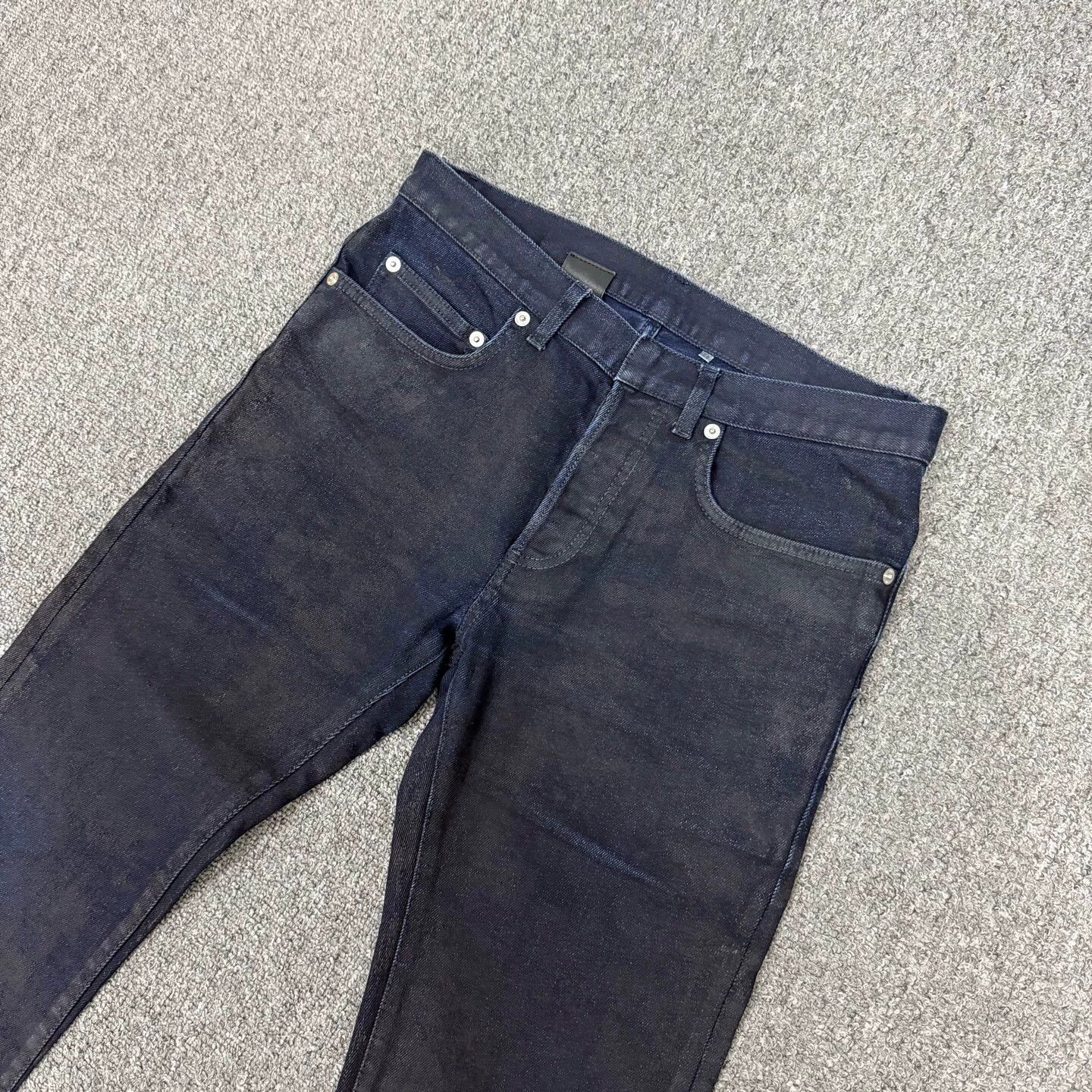 Dior DIOR mud dye leather tag logo jeans 28 Size 28" / US 6 / IT 42 - 3 Thumbnail