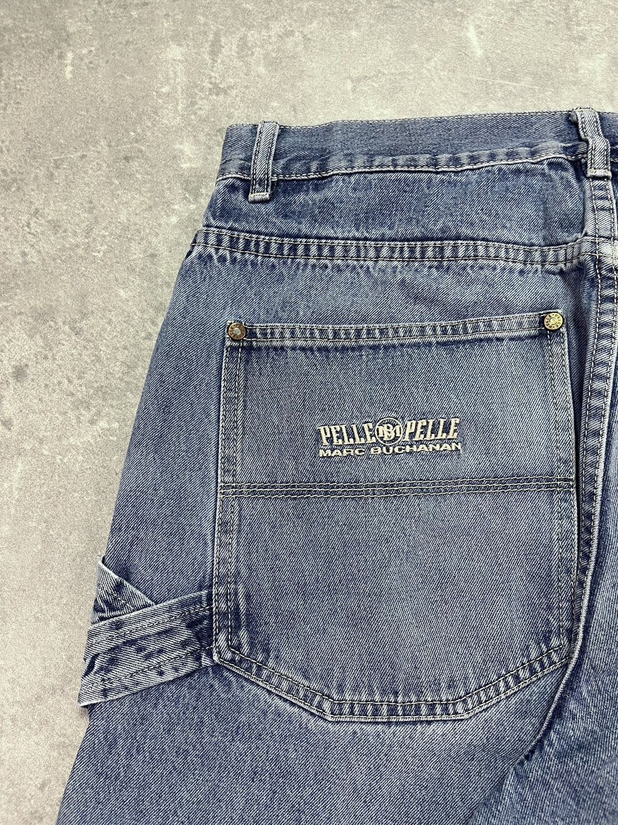 Pelle Pelle Pelle Pelle Marc Buchanan Carpenter Logo Jorts Shorts 34 Size US 34 / EU 50 - 11 Thumbnail