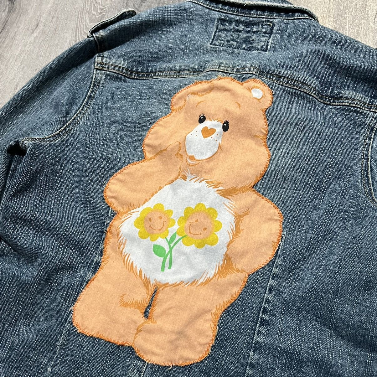 Vintage VTG Star Jeans Care Bear Patched Custom Jean Jacket Size S / US 4 / IT 40 - 4 Thumbnail