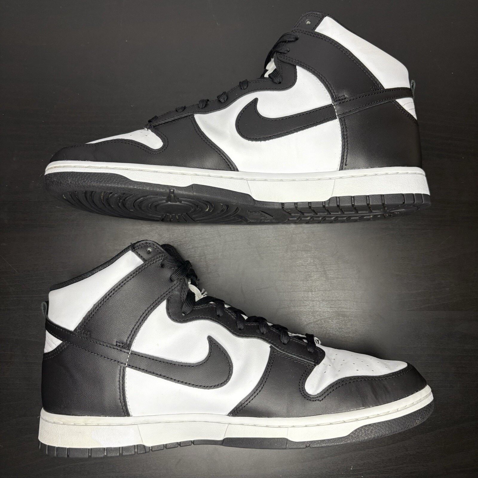 Nike Size 13 - Nike Dunk High Black White Size US 13 / EU 46 - 4 Thumbnail