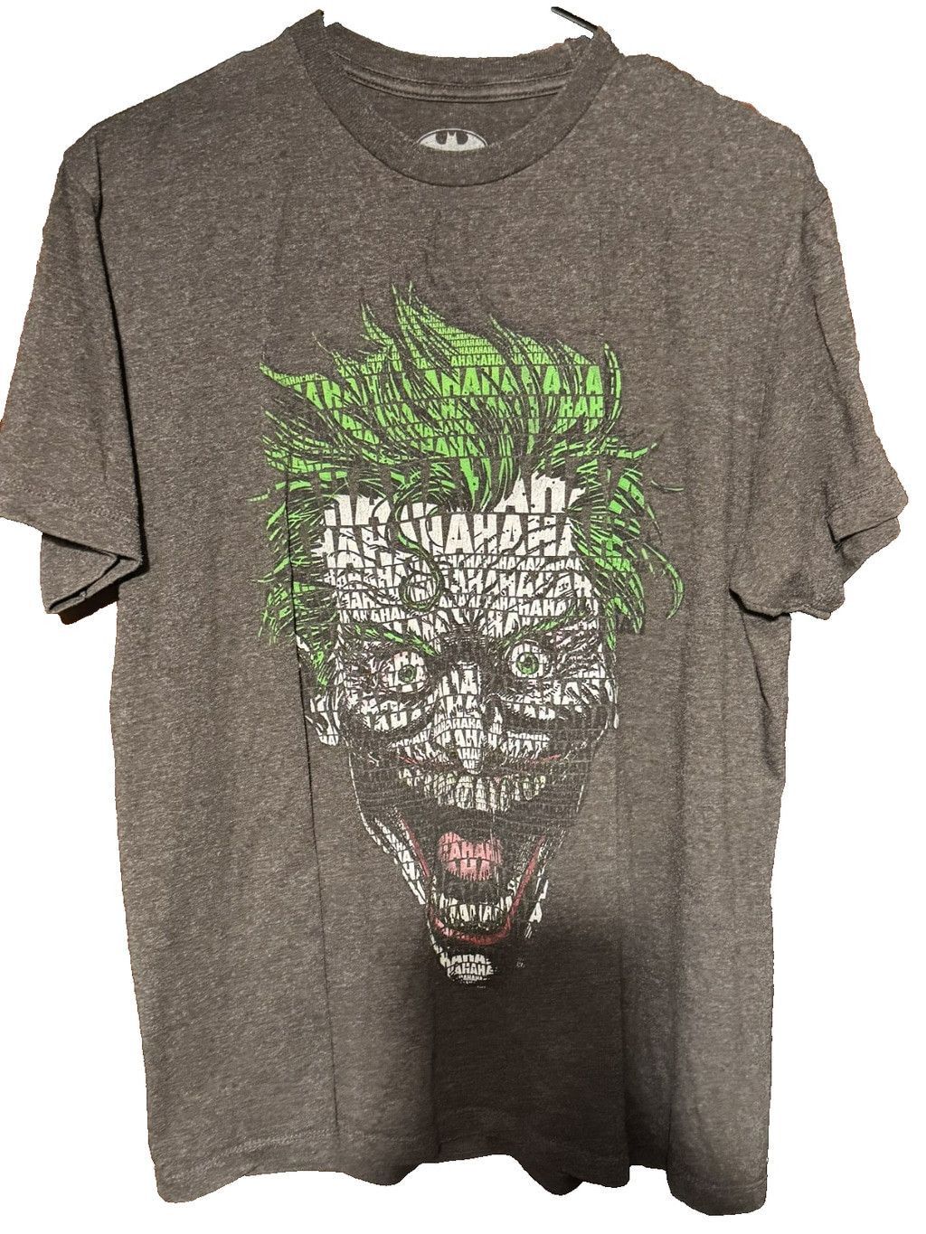 DC Comics Joker Batman Character T Shirt Men's Sz L Gray DC Comics Size US L / EU 52-54 / 3 - 1 Thumbnail