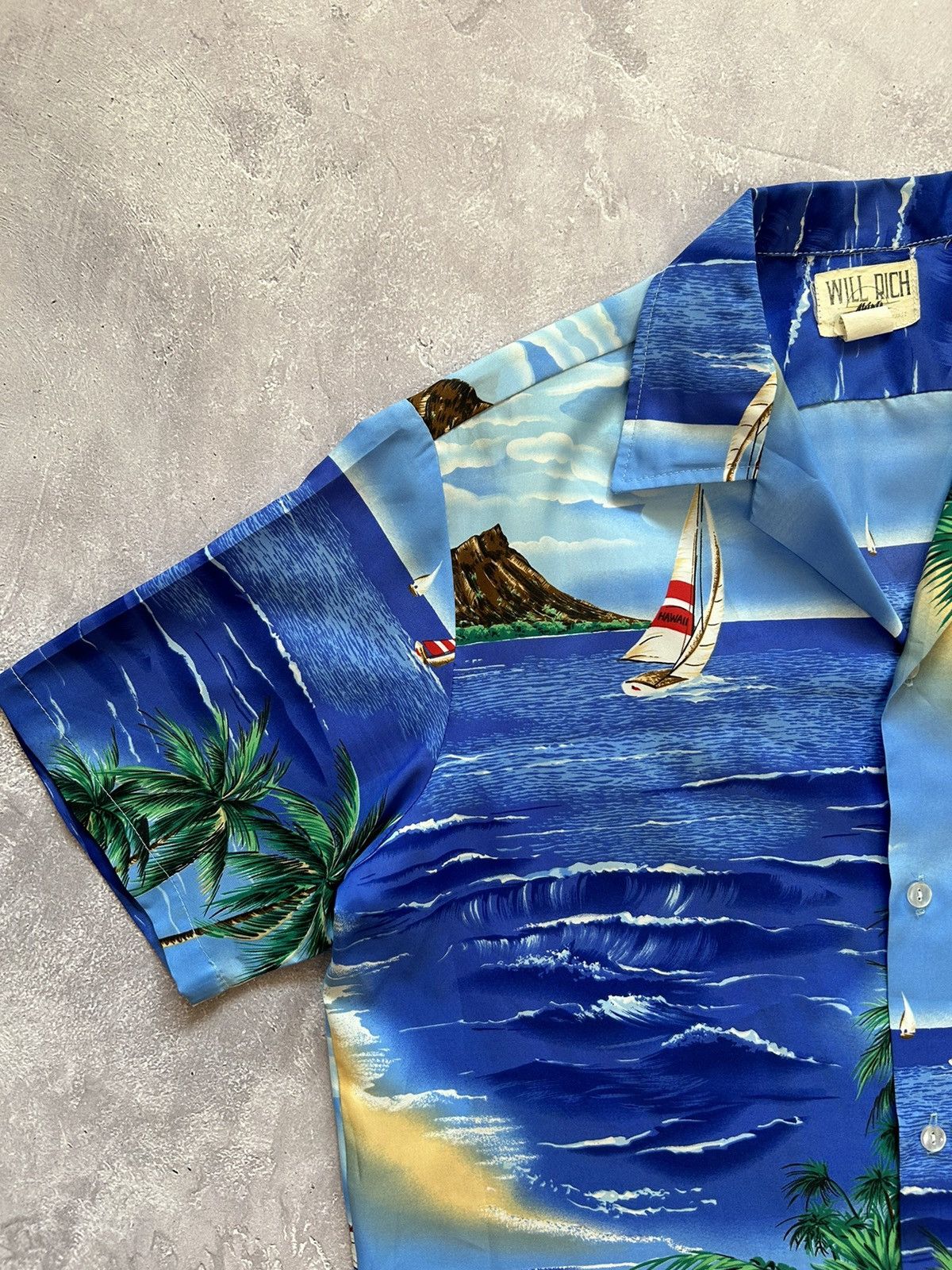 Vintage Vintage 90's Will Rich Honolulu Hawaiian Shirt Sz L Surf Size US L / EU 52-54 / 3 - 2 Thumbnail