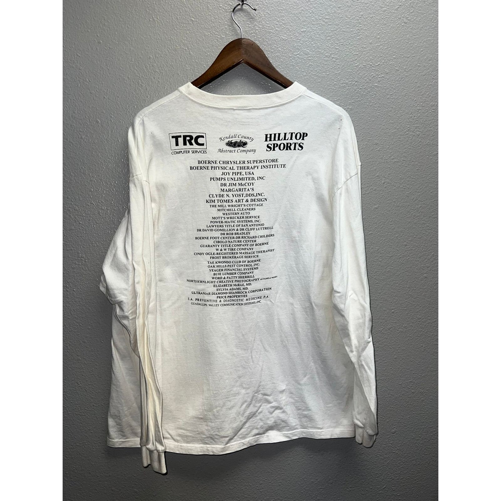 Anvil Vintage 5K Run Long Sleeve Shirt Heart Of Boerne Tee 90s XL Size US XL / EU 56 / 4 - 7 Thumbnail