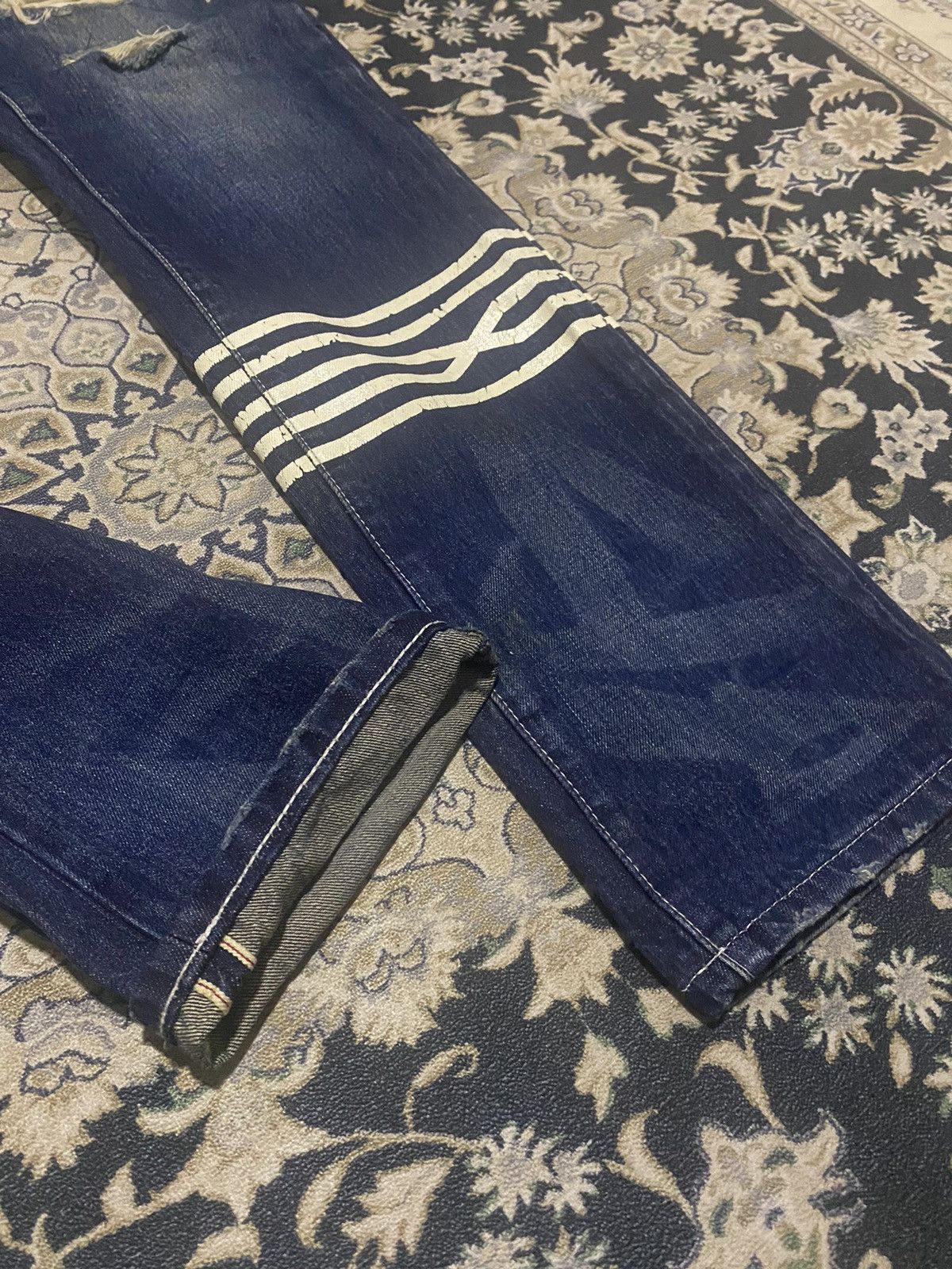 Art Comes First × Designer × Japanese Brand Selvedge Jeans Undercover Inspired Reconstruct Jeans Size US 32 / EU 48 - 5 Thumbnail