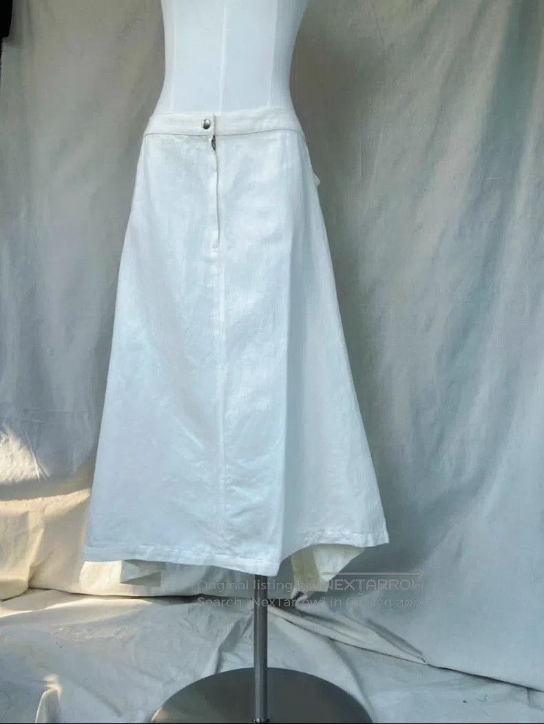 Junya Watanabe Junya Watanabe size XS White Fish Tail Skirt Size 23" - 3 Thumbnail