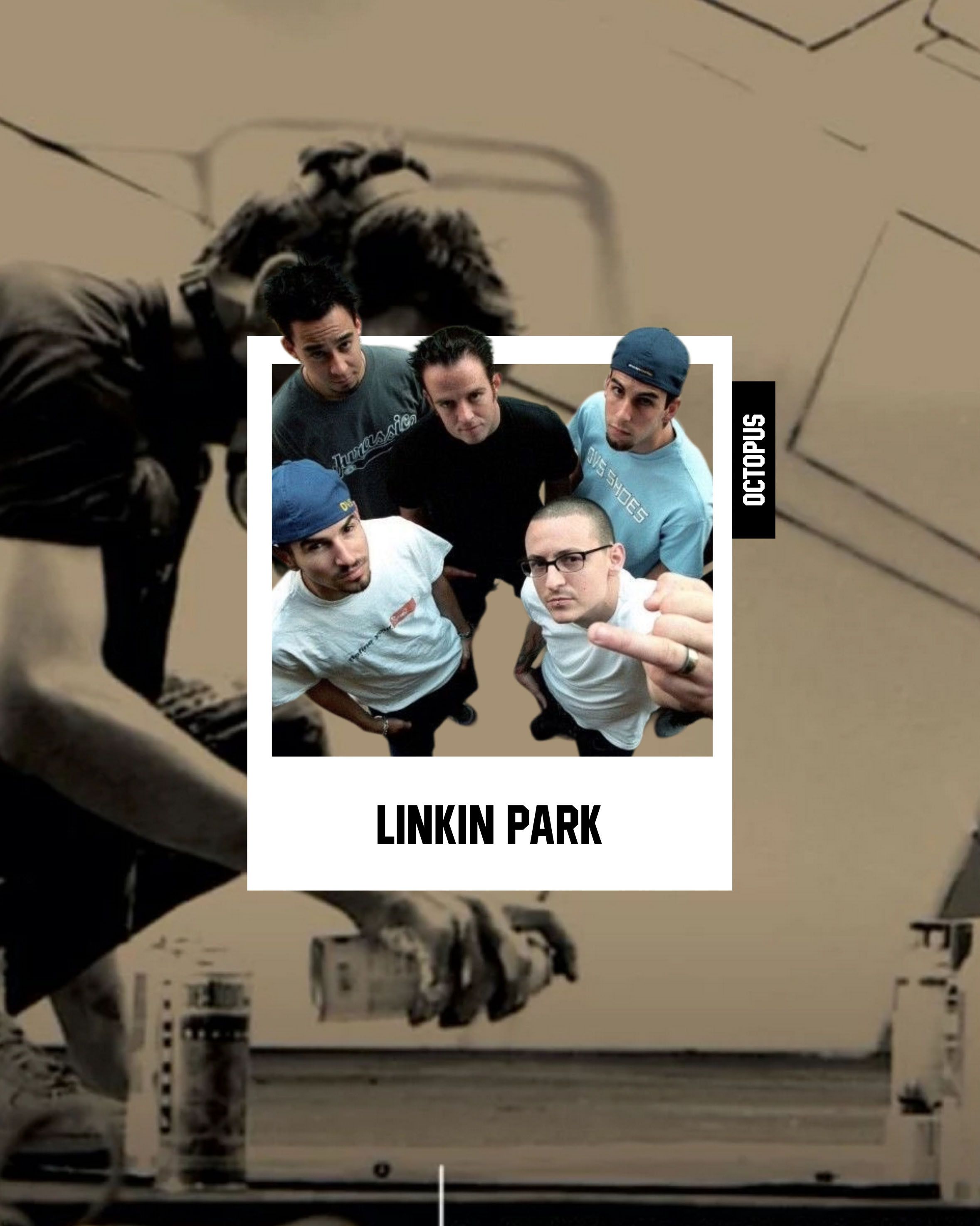 Band Tees Linkin Park Octopus Tshirt Size US L / EU 52-54 / 3 - 7 Thumbnail