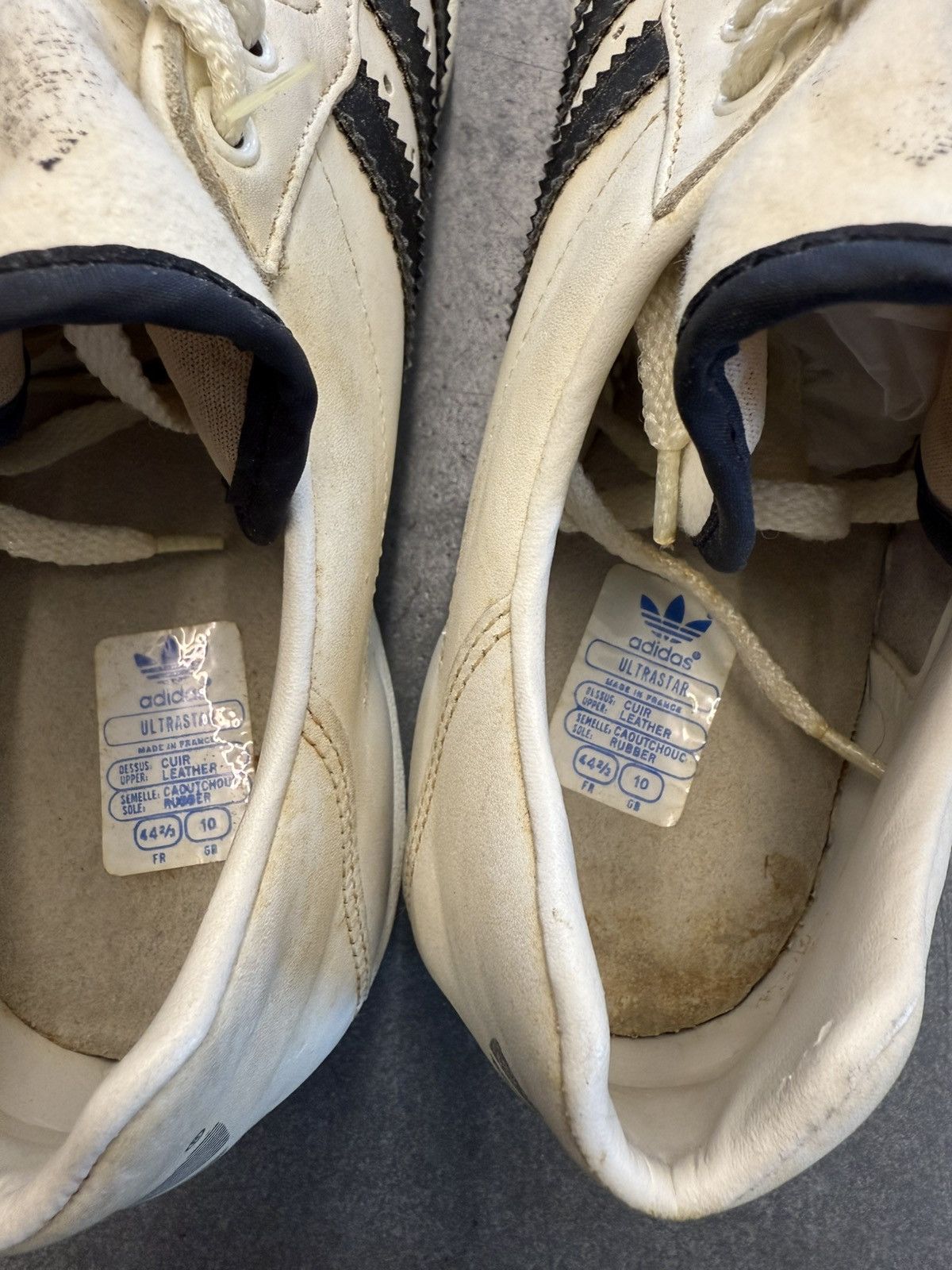 Adidas 1980s Vintage Adidas Superstar Sneakers Made In France Size US 10 / EU 43 - 12 Thumbnail