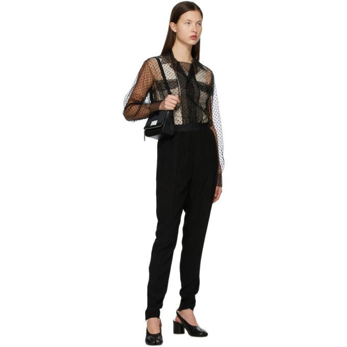 Maison Margiela o1y0625 Casual Pant in Black Size 27" / US 4 / IT 40 - 4 Thumbnail