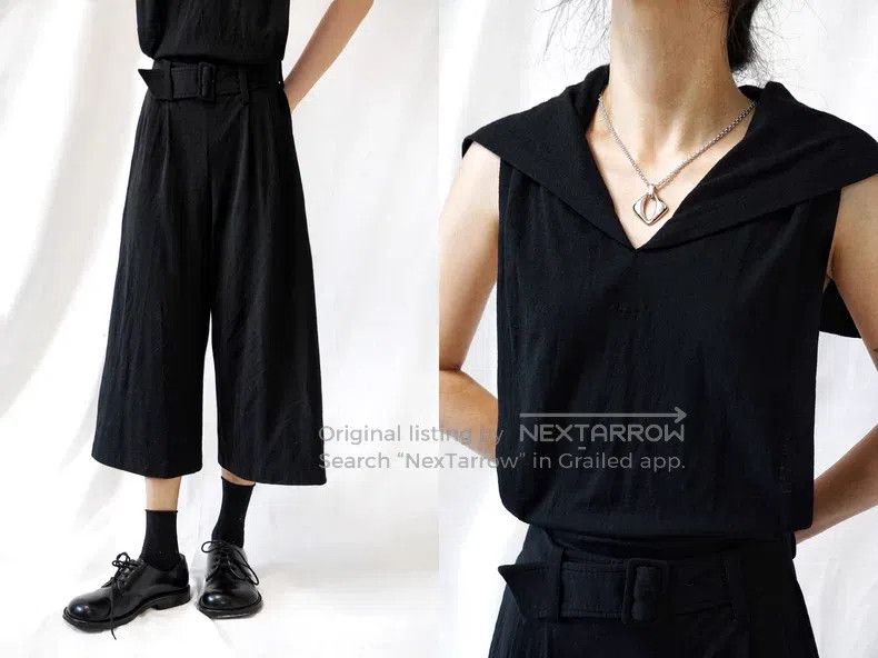 Comme des Garcons Comme Des Garcons size S Sleeveless wide-leg jumpsuit Size 23" - 8 Thumbnail