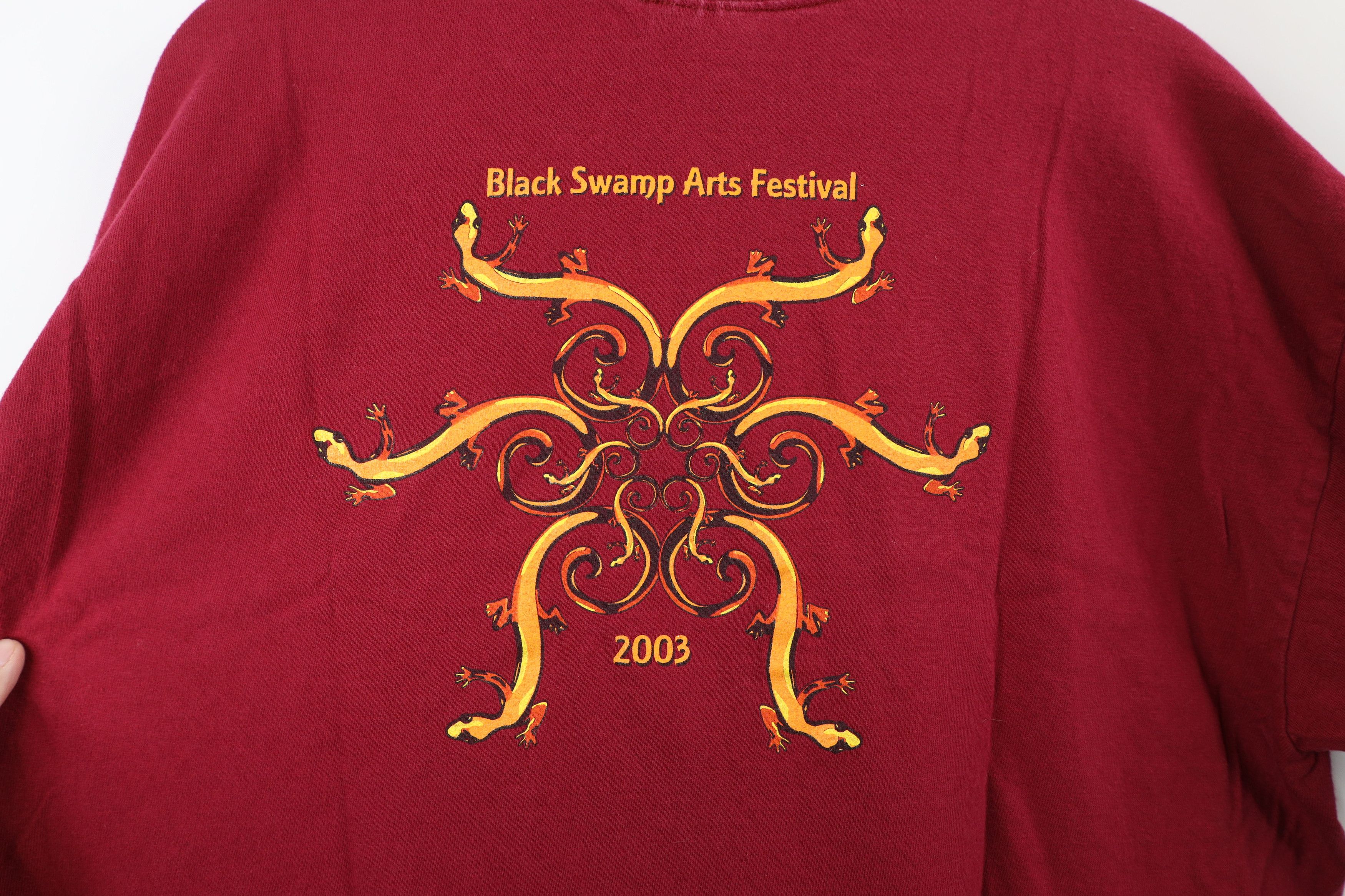 Vintage Vintage Y2K 2003 Swamp Arts Festival Lizard Gecko T-Shirt Size US L / EU 52-54 / 3 - 9 Thumbnail