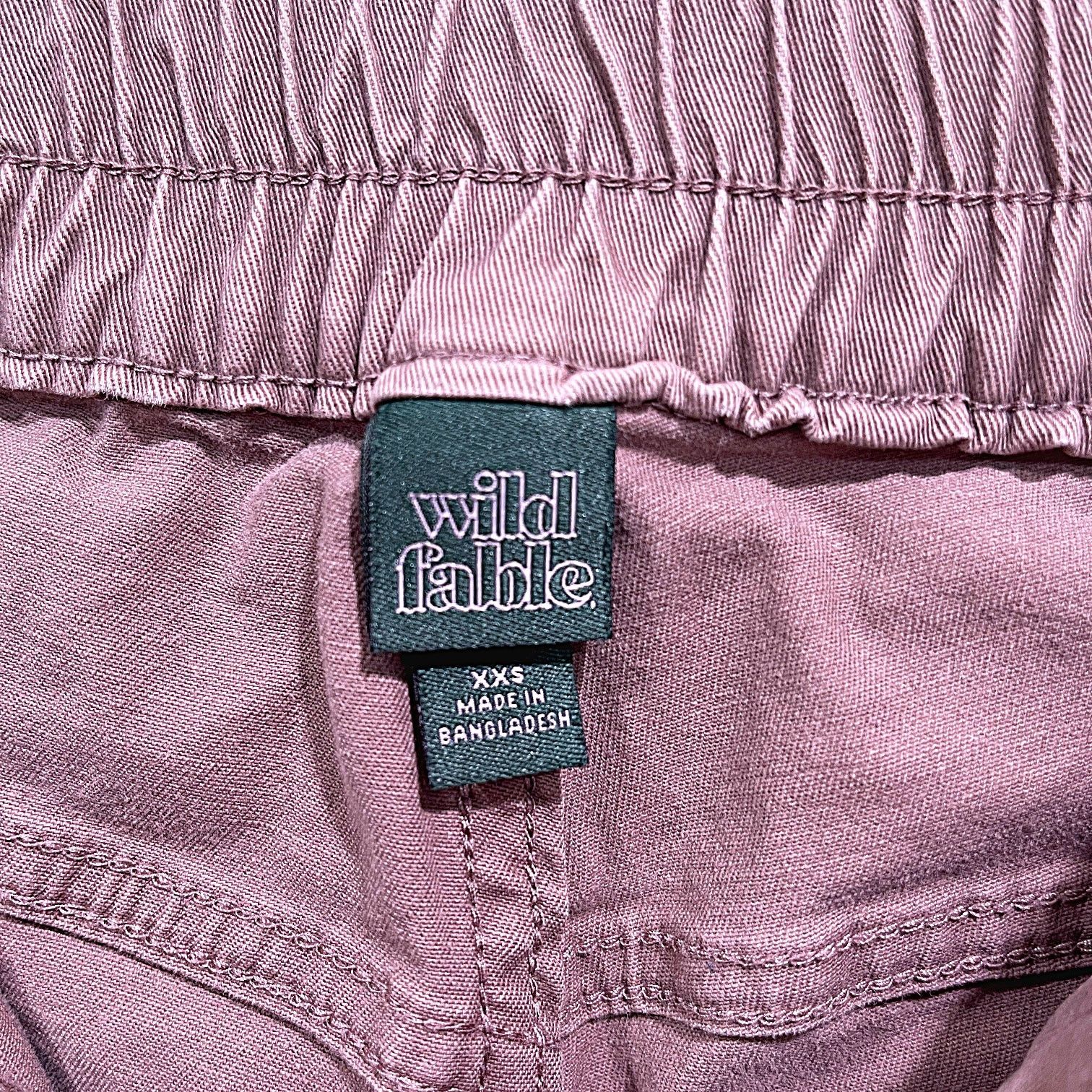 Target Basics WILD FABLE High Rise Straight Cargo Pants Brown Womens XXS Size 24" / US 00 / IT 34 - 6 Thumbnail
