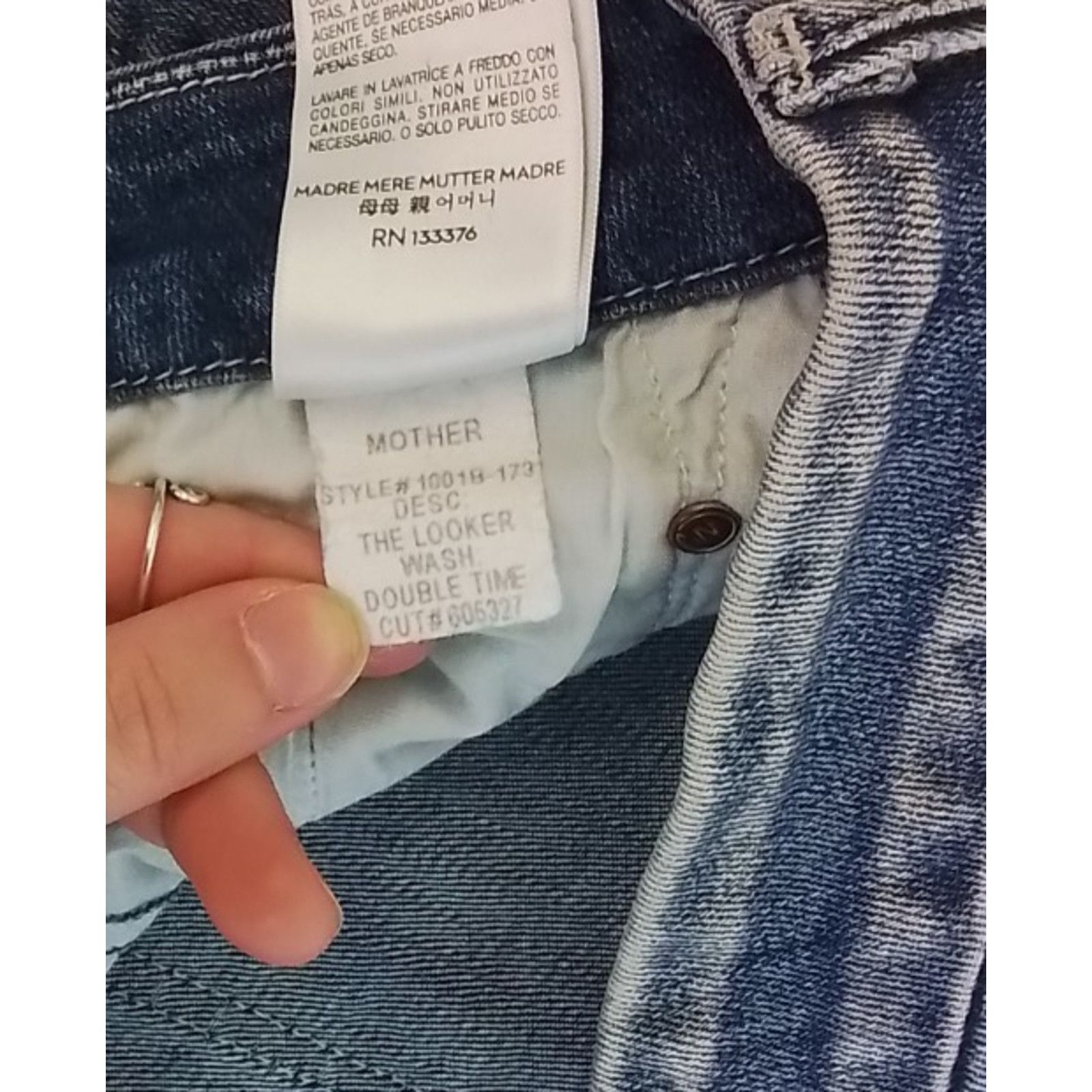 MOTHER Mother "The Looker" Ankle Jean Women's 27" Light Distressed Size 27" / US 4 / IT 40 - 10 Thumbnail