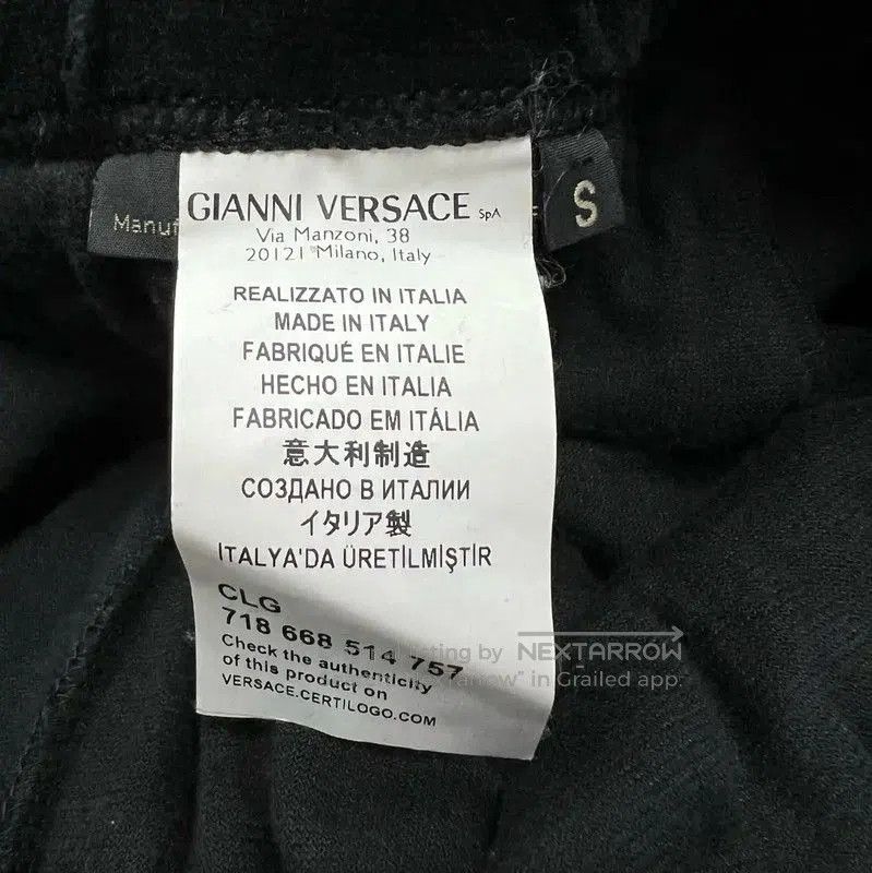 Versace Versace Black Cotton Medusa Casual Pants . Size US 26 / EU 42 - 6 Thumbnail