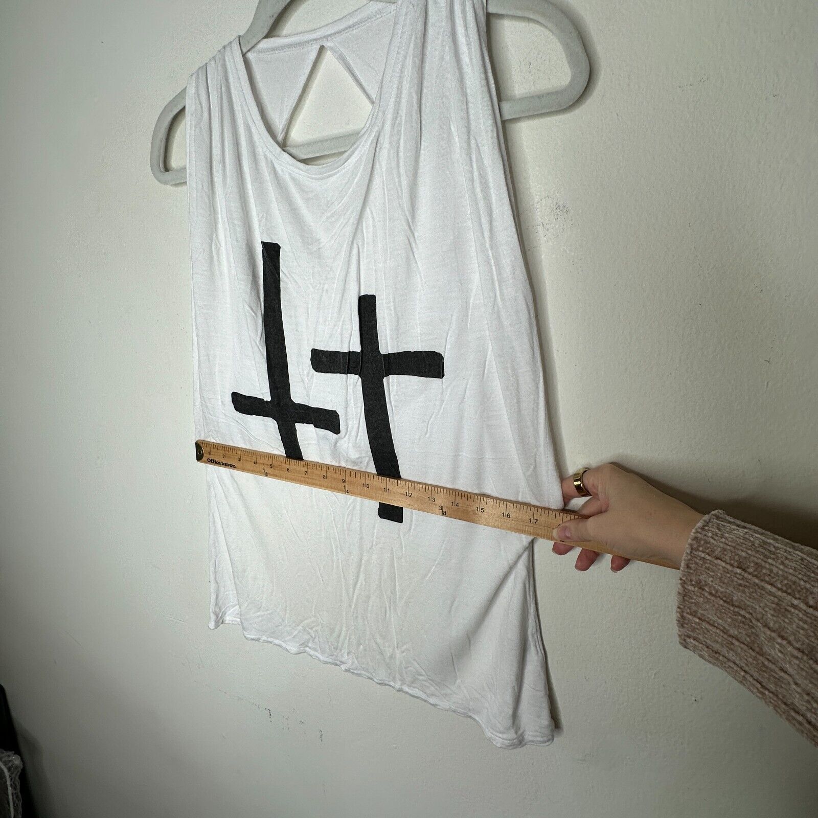Other RARE Stylestalker White Crew Cross Twisted Open Back Tee 8 Size M / US 6-8 / IT 42-44 - 10 Thumbnail