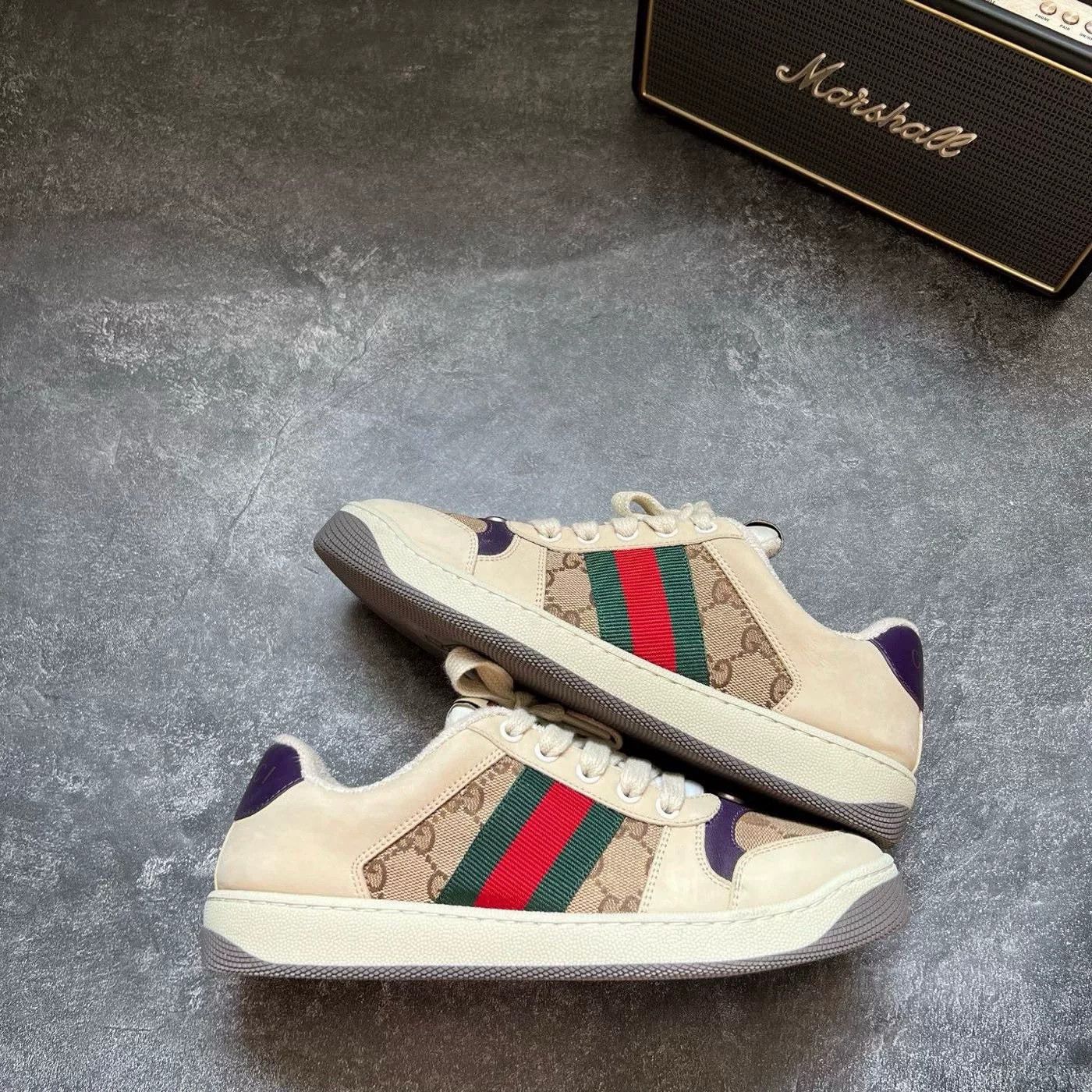 Gucci Gucci White Lowtop Sneakers 37 Women Size US 6.5 / IT 36.5 - 1 Thumbnail