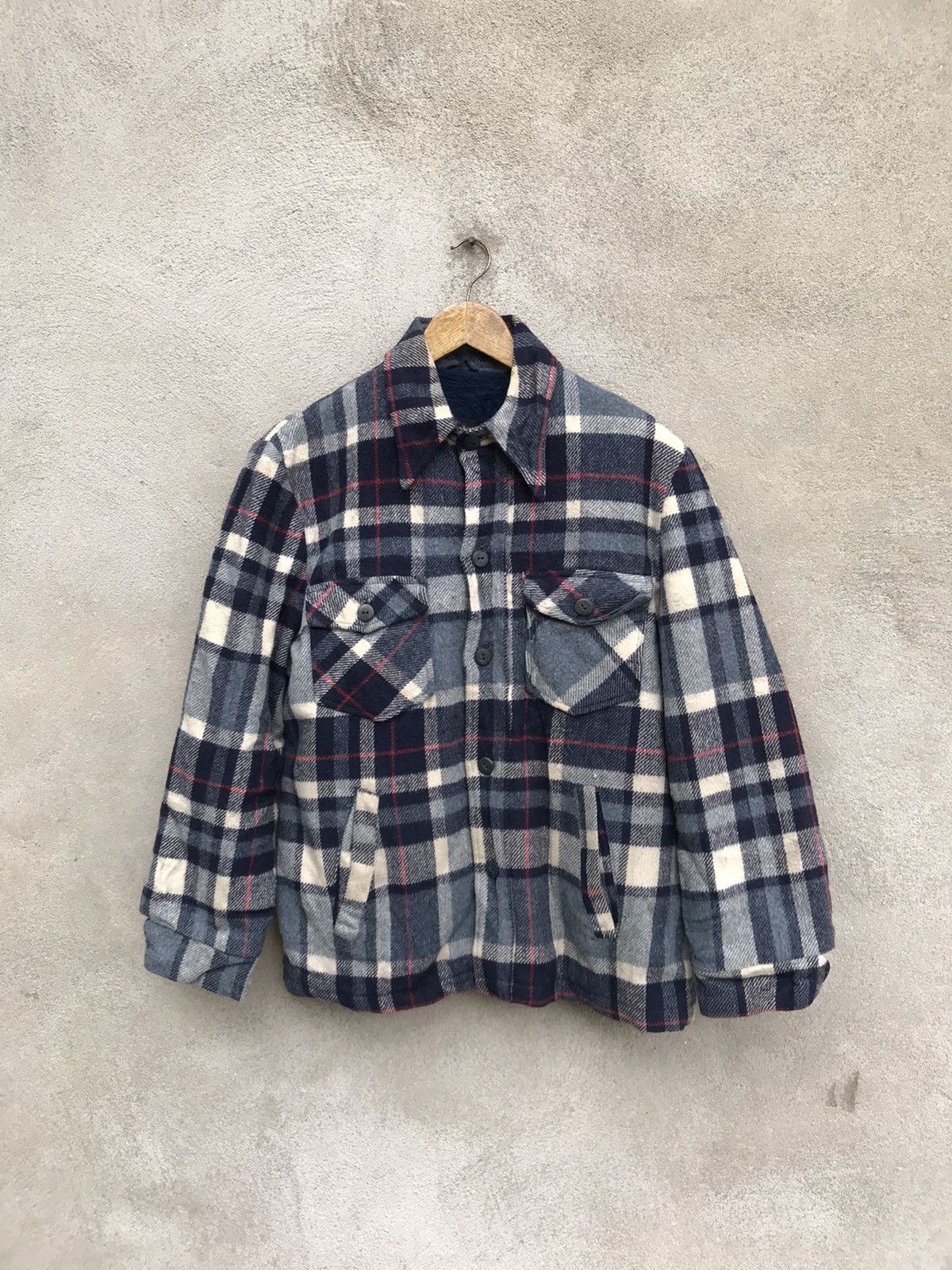 Sears × Vintage RARE Vintage 70s Sears Wool Button Up jacket Size US M / EU 48-50 / 2 - 4 Thumbnail