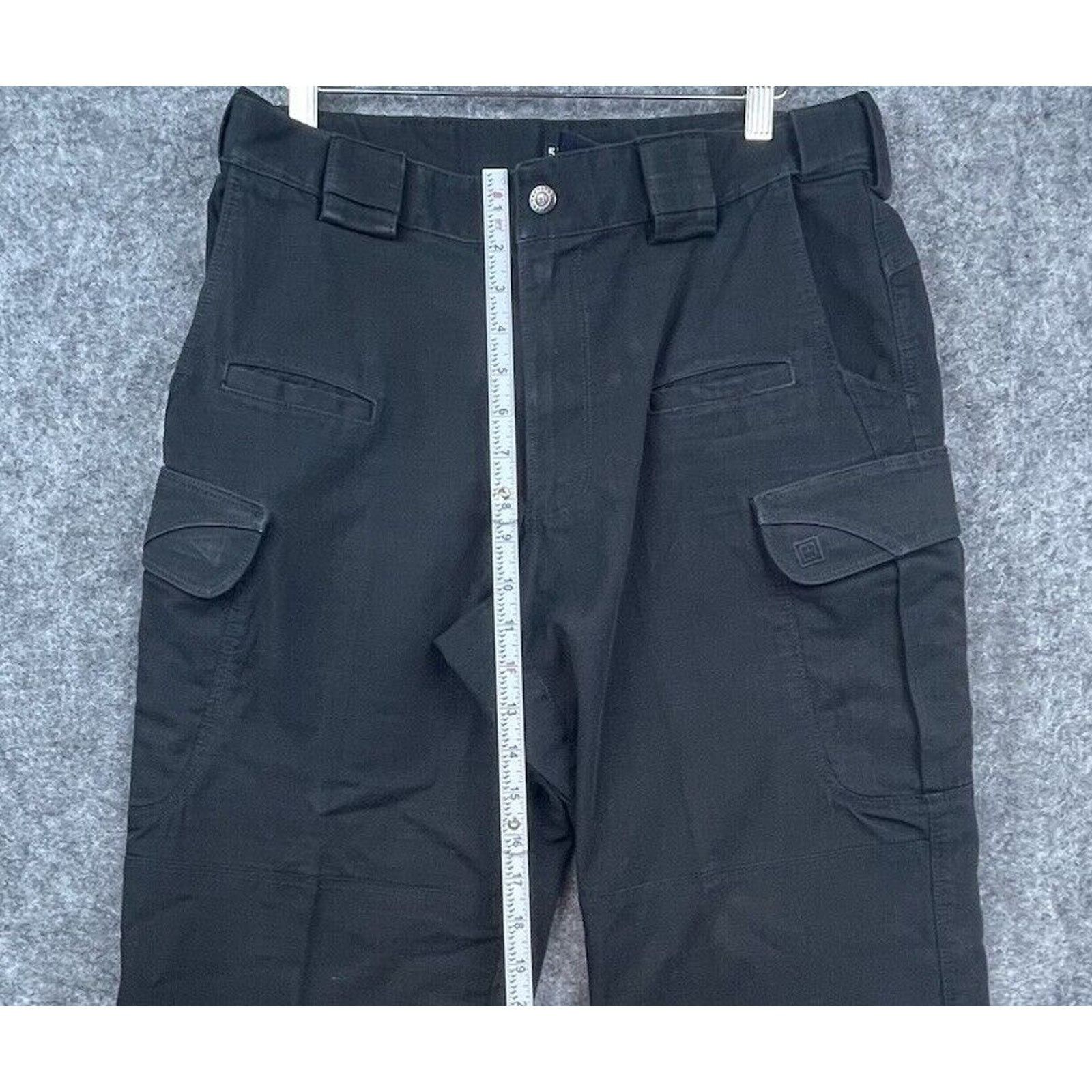 5.11 5.11 Tactical Pants Mens 32 Black Cargo Outdoors Workwear Size US 32 / EU 48 - 4 Thumbnail