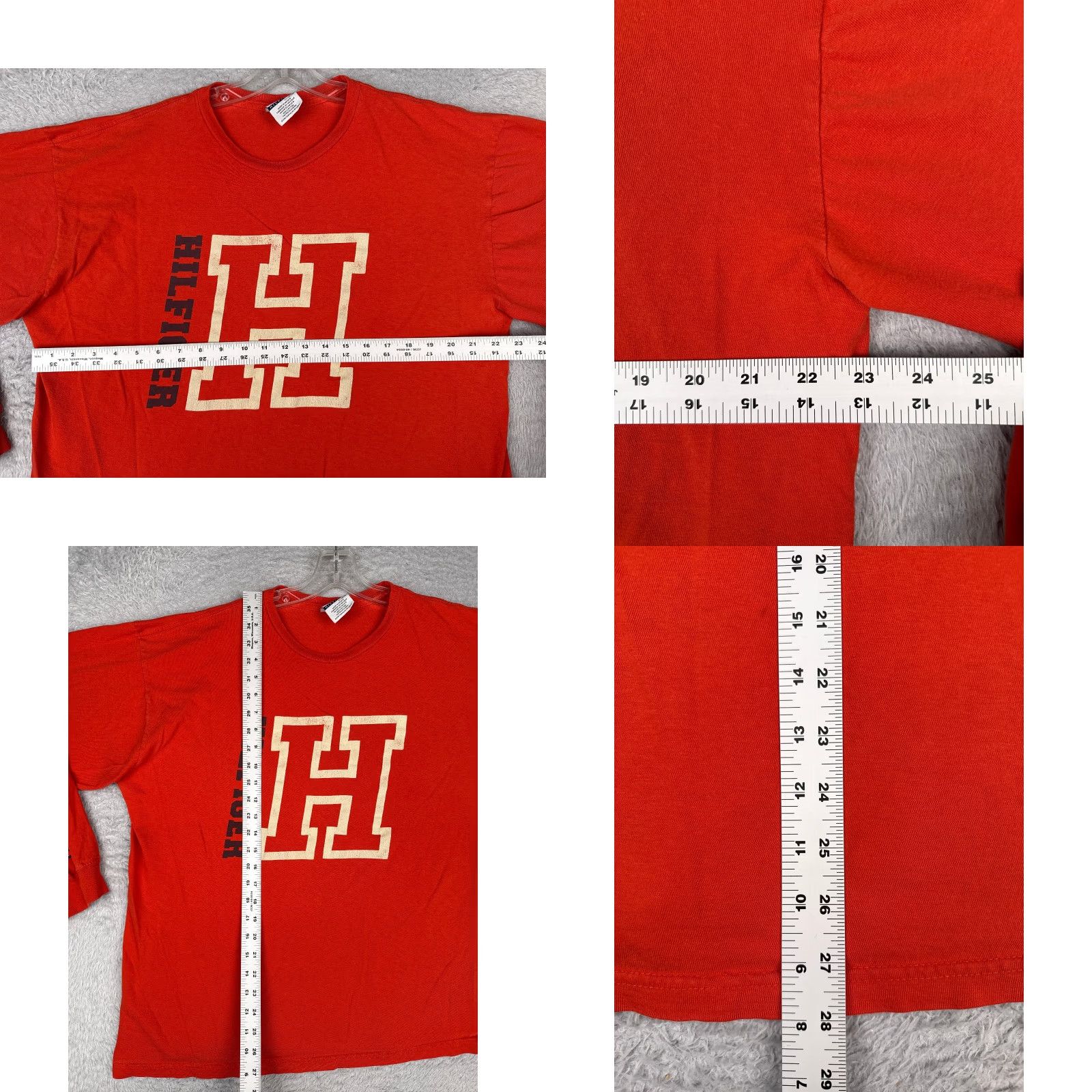 Tommy Hilfiger Tommy Hilfiger Shirt Adult Extra Large Red Long Sleeve Crew Neck Cotton Size US XL / EU 56 / 4 - 8 Thumbnail