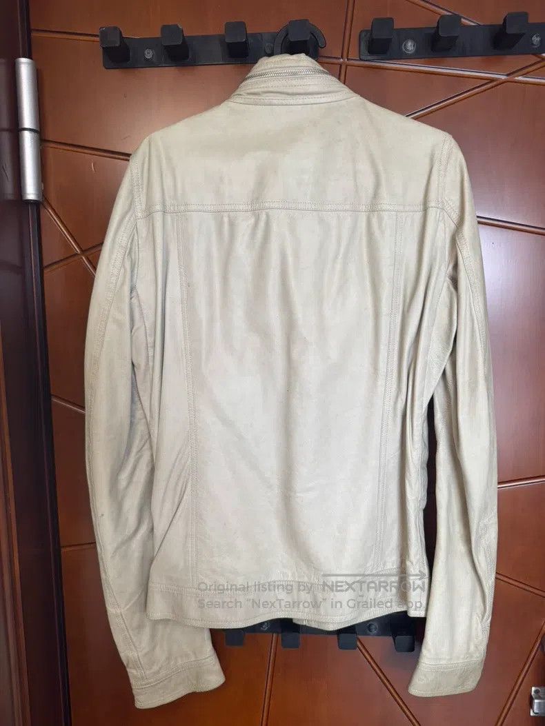 Rick Owens Rick Owens Pearl White Jacket Leather Size M / US 6-8 / IT 42-44 - 2 Thumbnail