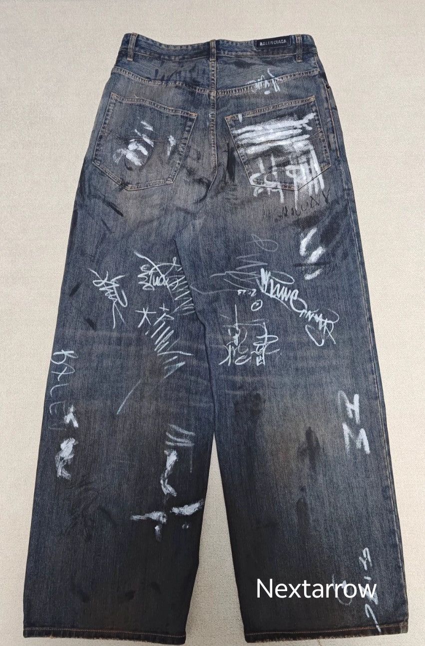 Balenciaga 24fw graffiti dirty mud stained Bag2412-Nextarrow