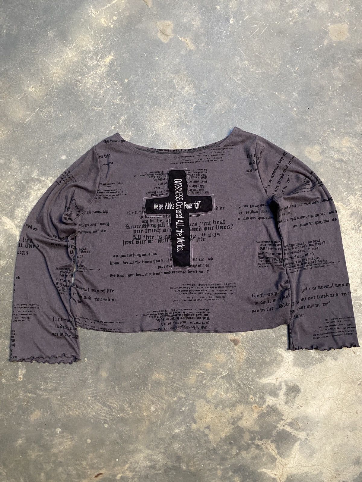 Japanese Brand Y2k 2000s cross longslevees Size US L / EU 52-54 / 3 - 1 Thumbnail