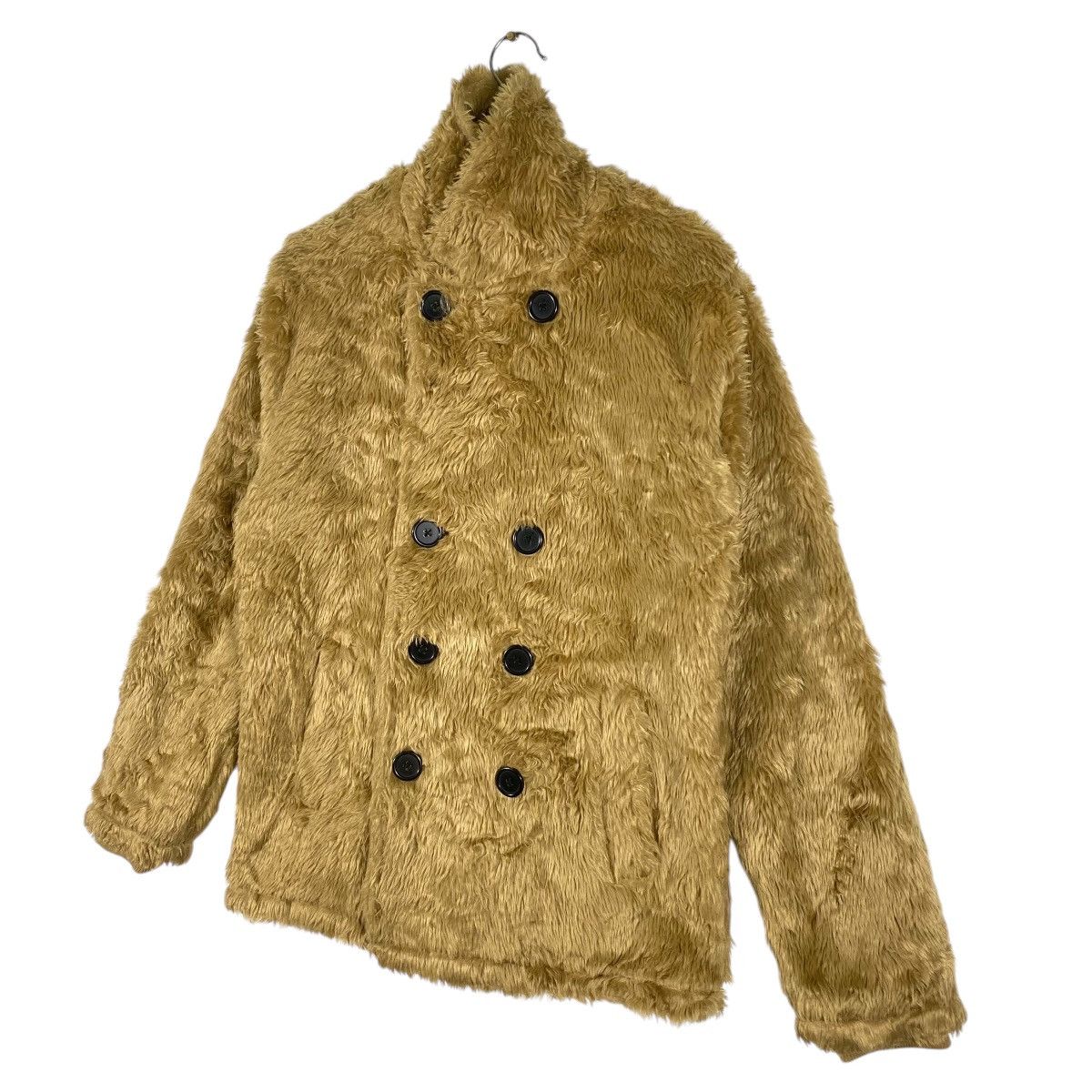 Japanese Brand × Sagafurs × Vintage Vintage Neutral Infinity Faux Fur Button Jacket Size US M / EU 48-50 / 2 - 3 Thumbnail