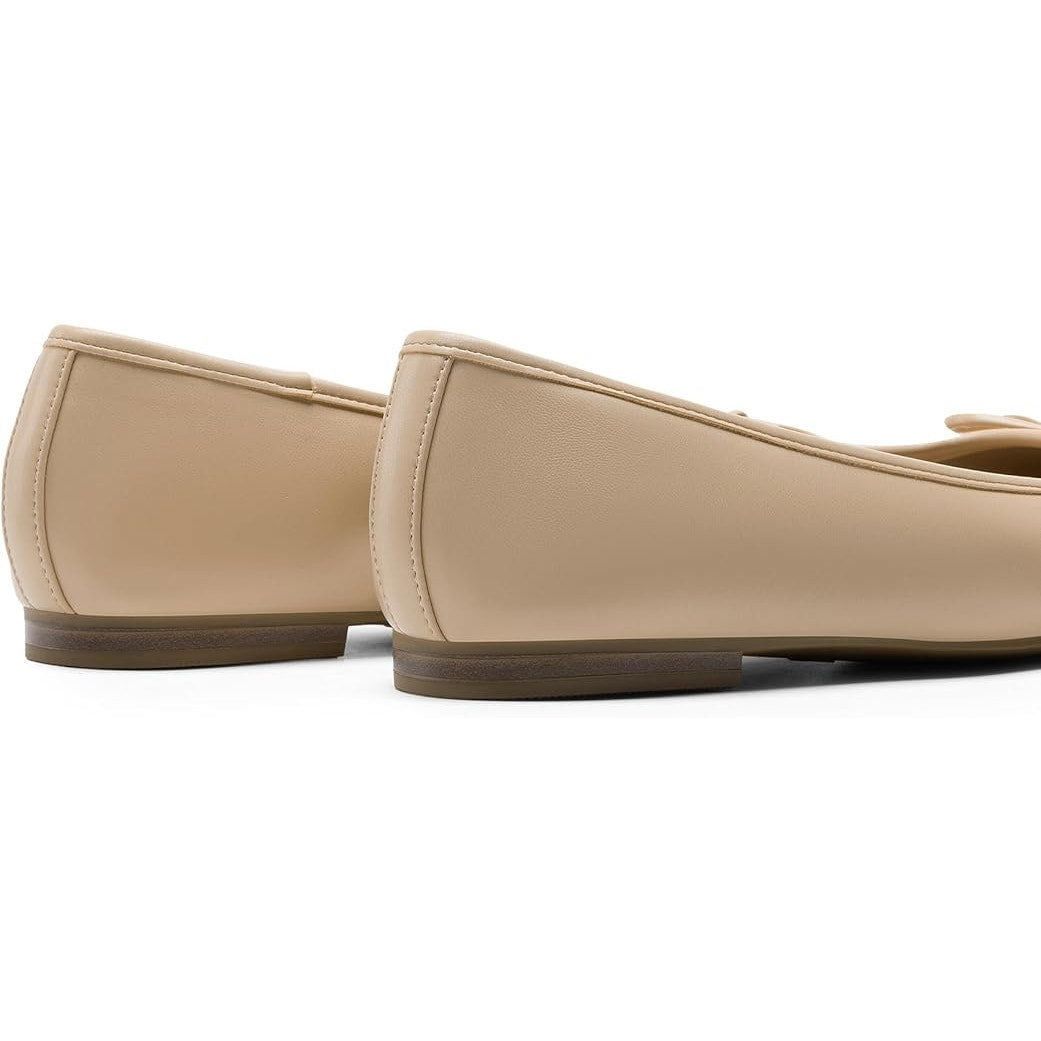 Other Dream Pairs Women's 6 Tan Ballerina Ballet Flats with Bow Size US 6 / IT 36 - 2 Thumbnail