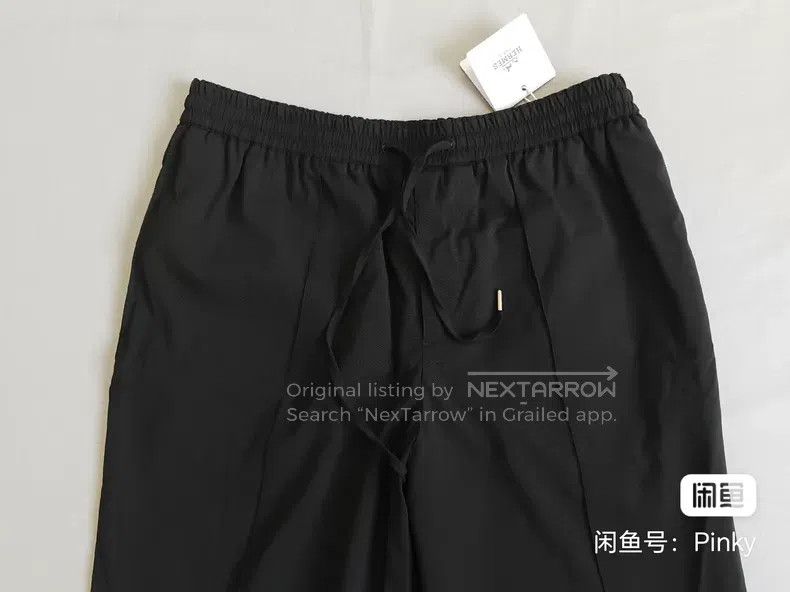Hermes Hermes Men's black wool sweatpants, 98% virgin wool, side Size US 40 / EU 56 - 2 Thumbnail