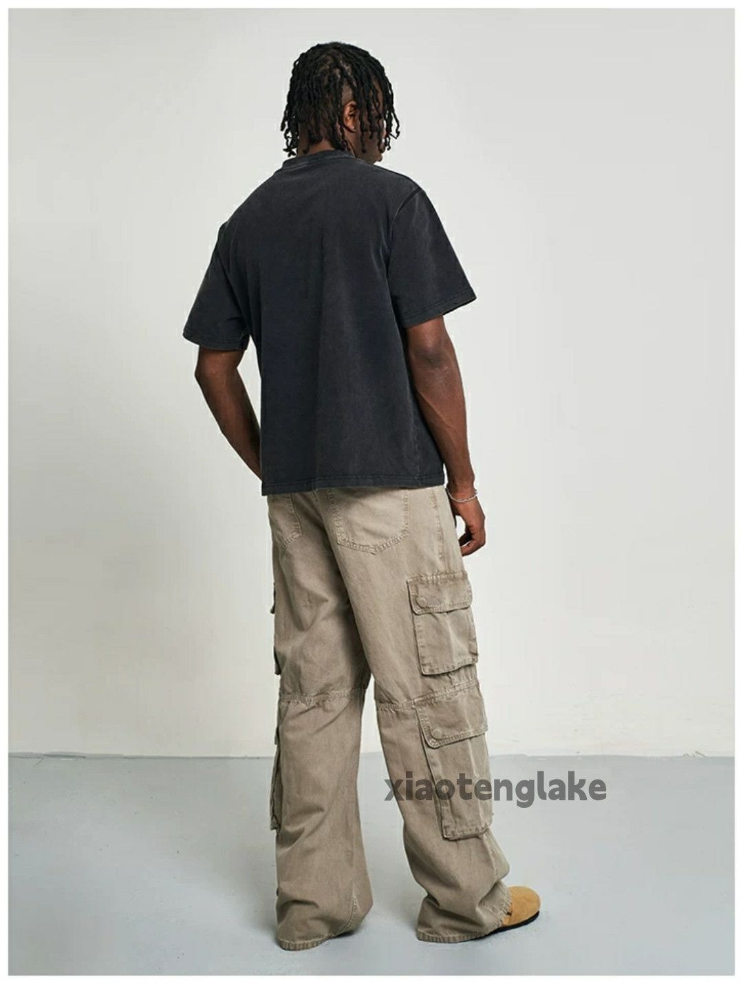 Designer × Vintage washed faded loose baggy skate hiphop cargo pants Size US 32 / EU 48 - 5 Thumbnail