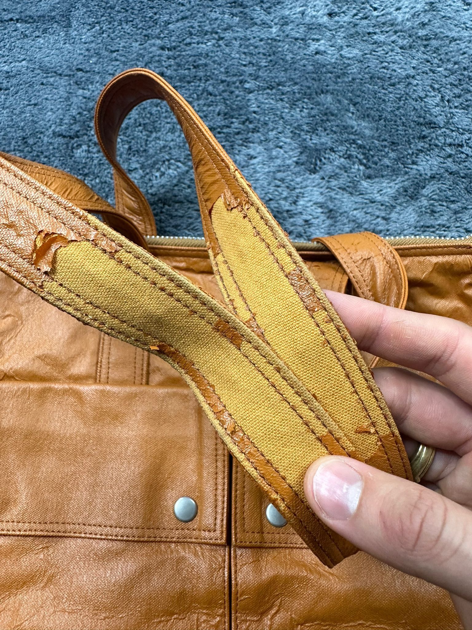 Porter Yoshida Porter 1990s Multipocket Brown Leather Handbag Size ONE SIZE - 8 Thumbnail