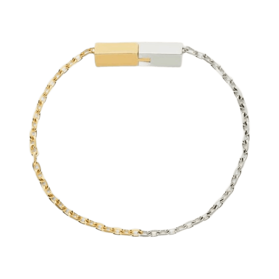 Bottega Veneta o1bcso1str0925 Size: L / Joint Chain Bracelet in Silver/Gold Size ONE SIZE - 1 Preview