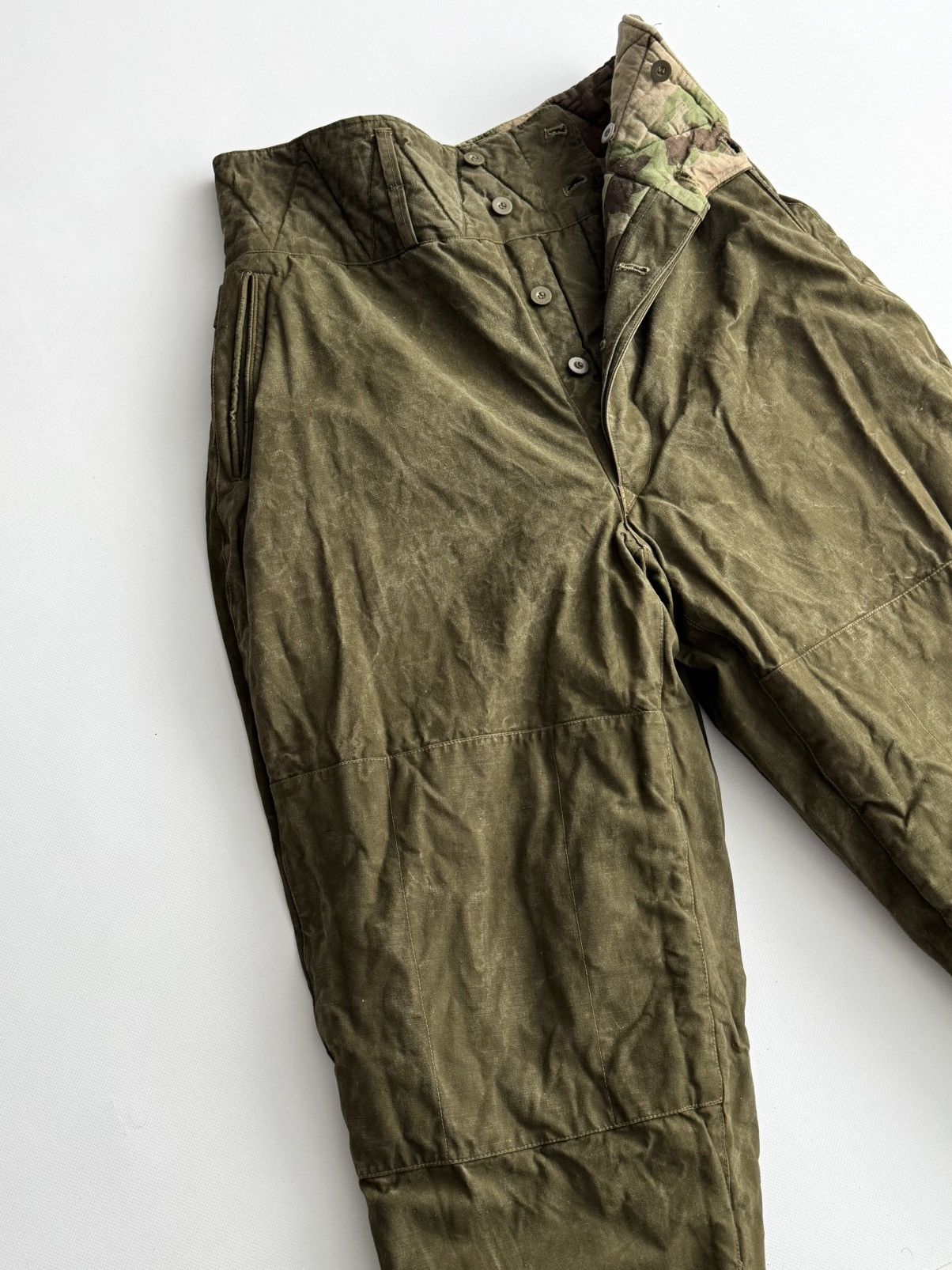 Vintage 1950s Czechoslovakian Air Force Mracky Camo Reversible Pants Size US 32 / EU 48 - 6 Thumbnail