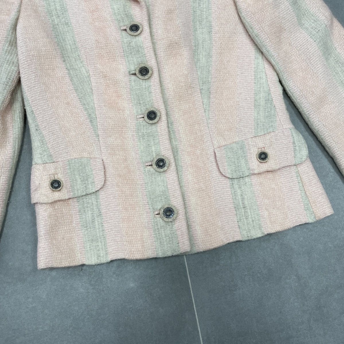 Versace × Vintage Vintage Gianni Versace Versus Women Wool Blazer Size XS Size XS / US 0-2 / IT 36-38 - 4 Thumbnail