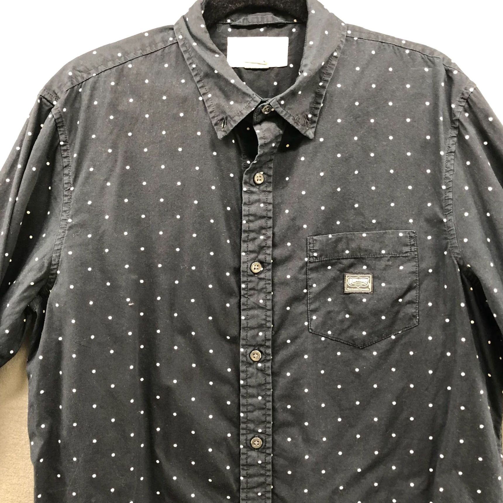 Vintage Ralph Lauren Denim & Supply Polka Dot Button Up Long Sleeve Shirt Mens M Black Cotton Size US M / EU 48-50 / 2 - 3 Thumbnail