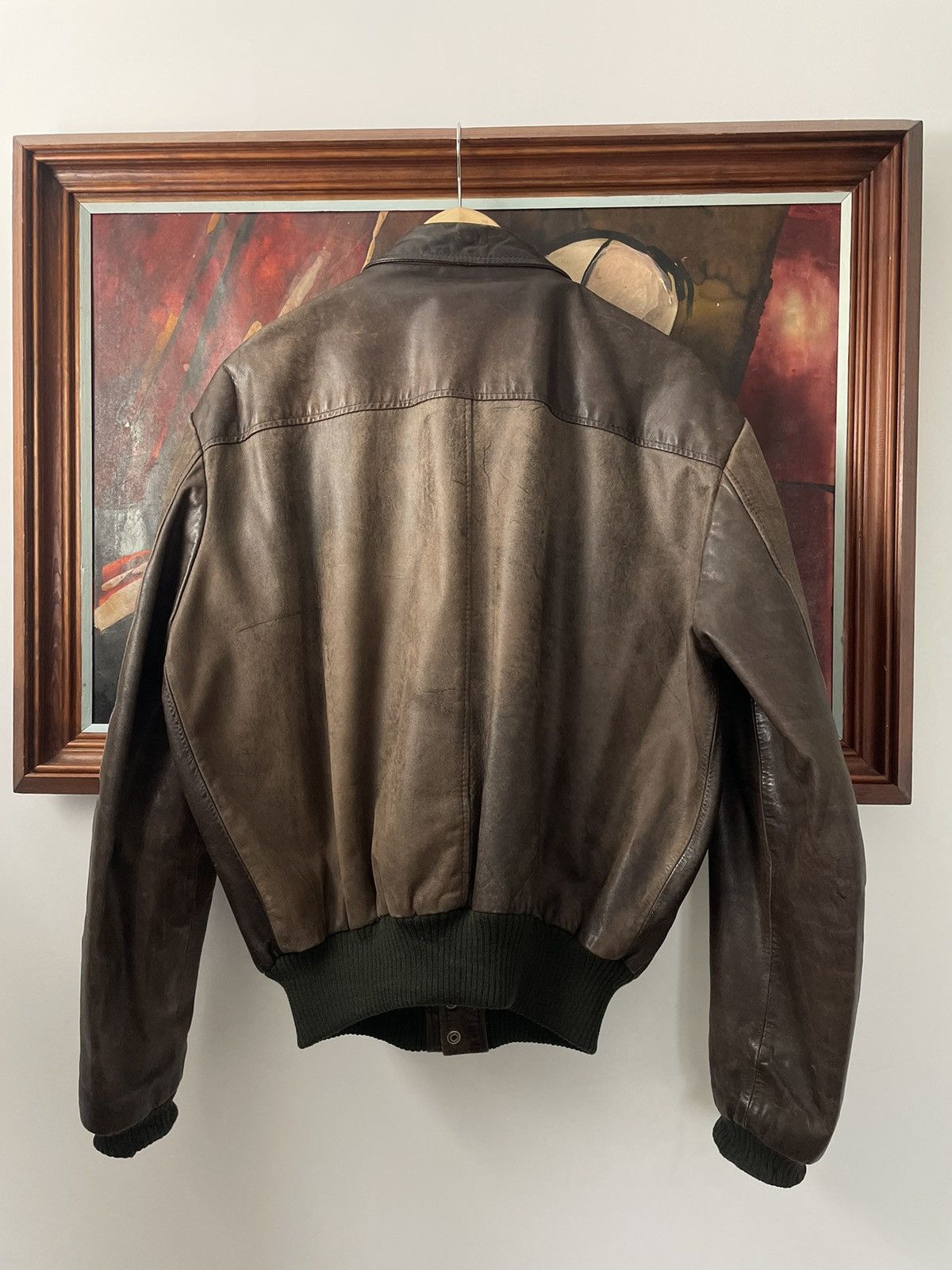 Genuine Leather Genuine Leather Vintage Pilot Bomber Jacket High Quality Size US M / EU 48-50 / 2 - 2 Thumbnail