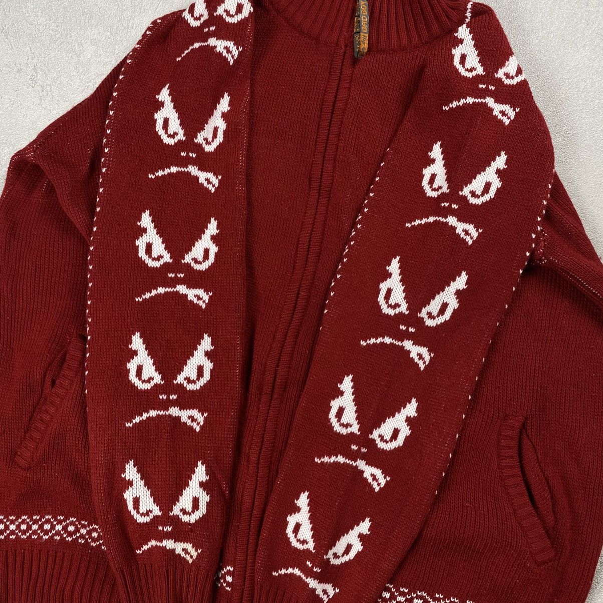 Tribal Streetwear Bad Boy Wool Zip Knitwear Size US XXL / EU 58 / 5 - 7 Thumbnail
