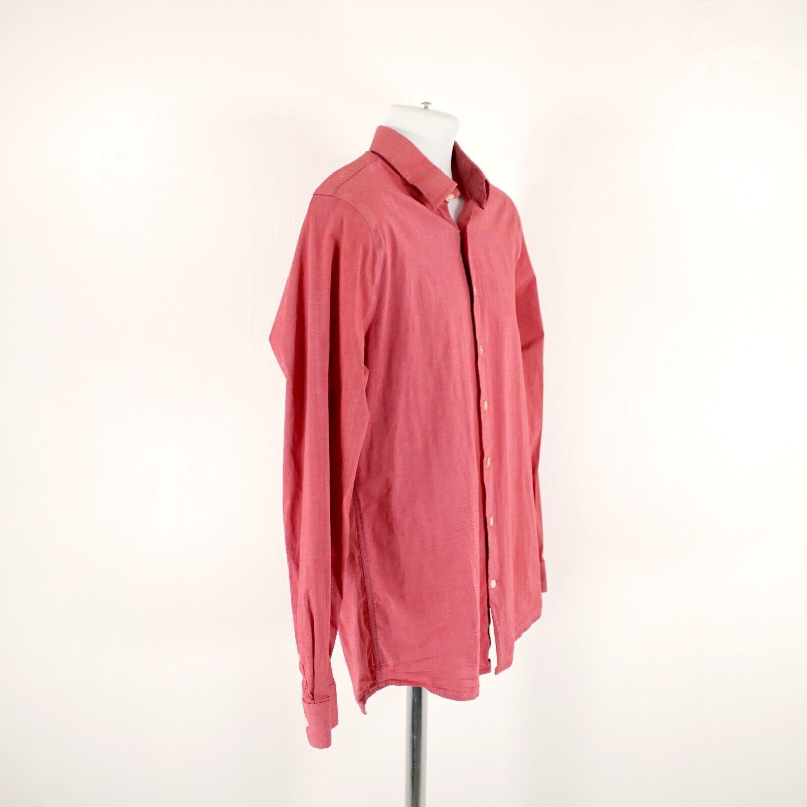 Express Express 1MX Pink Large 16 - 16.5 Exra Slim Micro Side Stripe Size US L / EU 52-54 / 3 - 6 Thumbnail