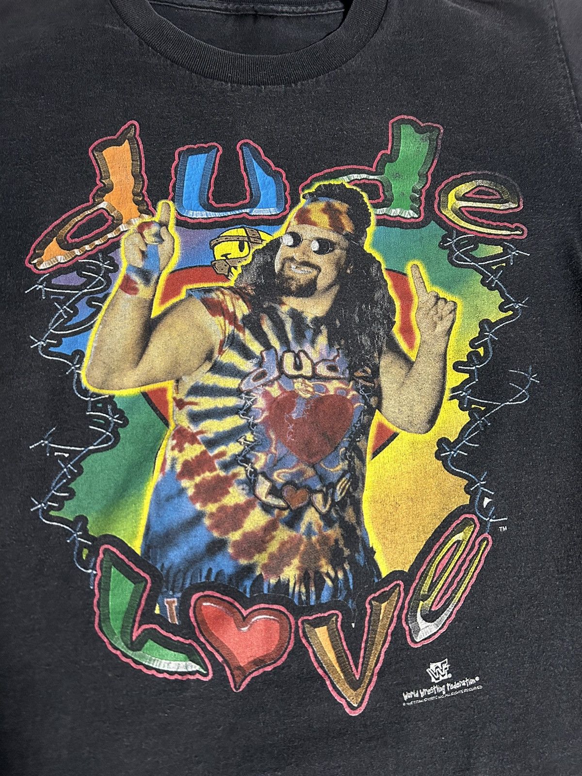 Vintage × WWF WWF DUDE LOVE 1997 VINTAGE Size US S / EU 44-46 / 1 - 1 Thumbnail
