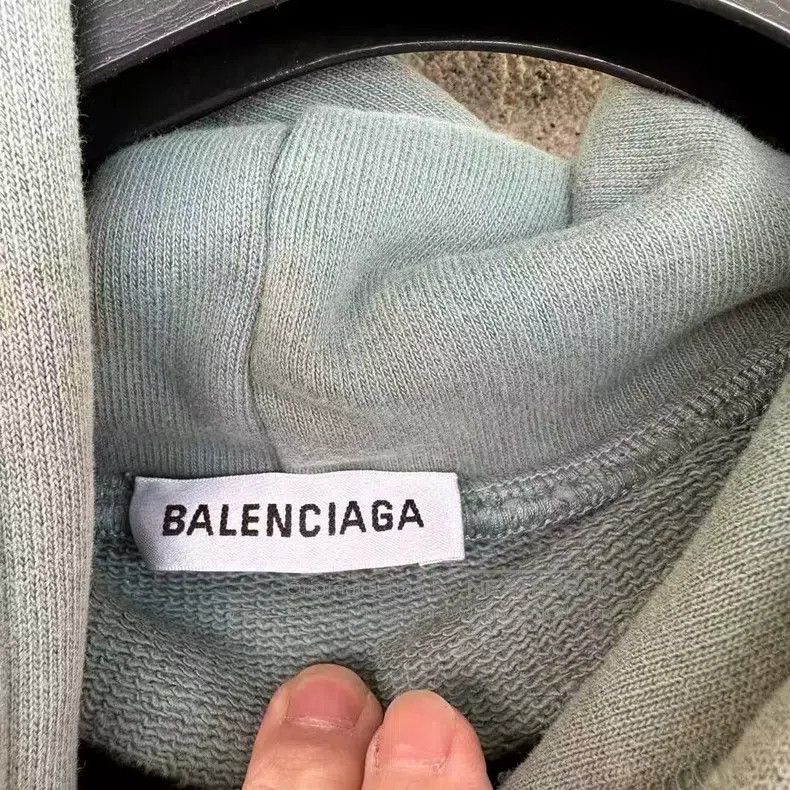 Balenciaga Balenciaga Haze Green Buckle Hoodie Size US S / EU 44-46 / 1 - 4 Thumbnail