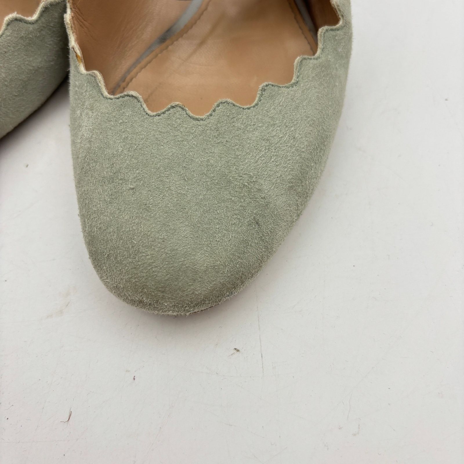 Chloe Chloe Lauren Mules Scalloped Suede Mary Jane Flats 36 US 6 Size US 6 / IT 36 - 10 Thumbnail
