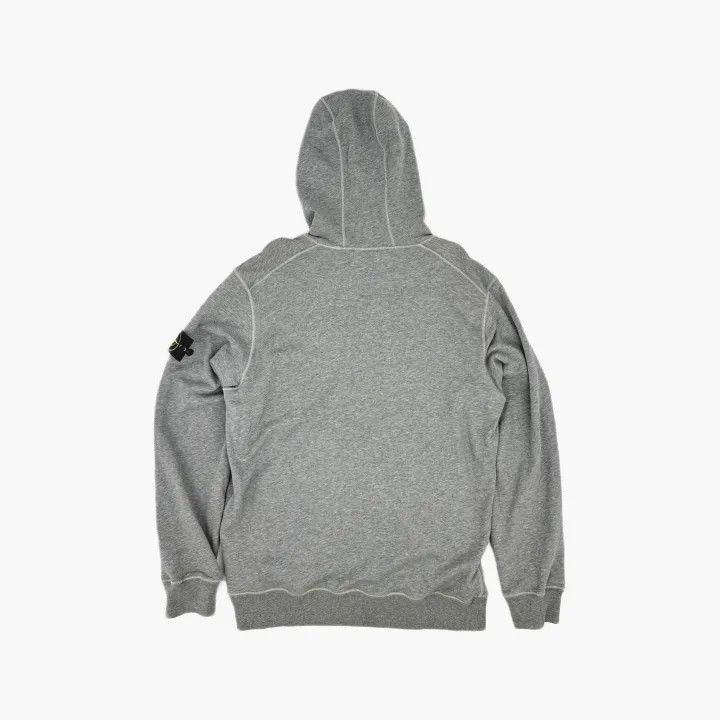 Stone Island Stone Island SS21 Grey Logo Hooded Sweatshirt -2506 Size US XL / EU 56 / 4 - 2 Thumbnail