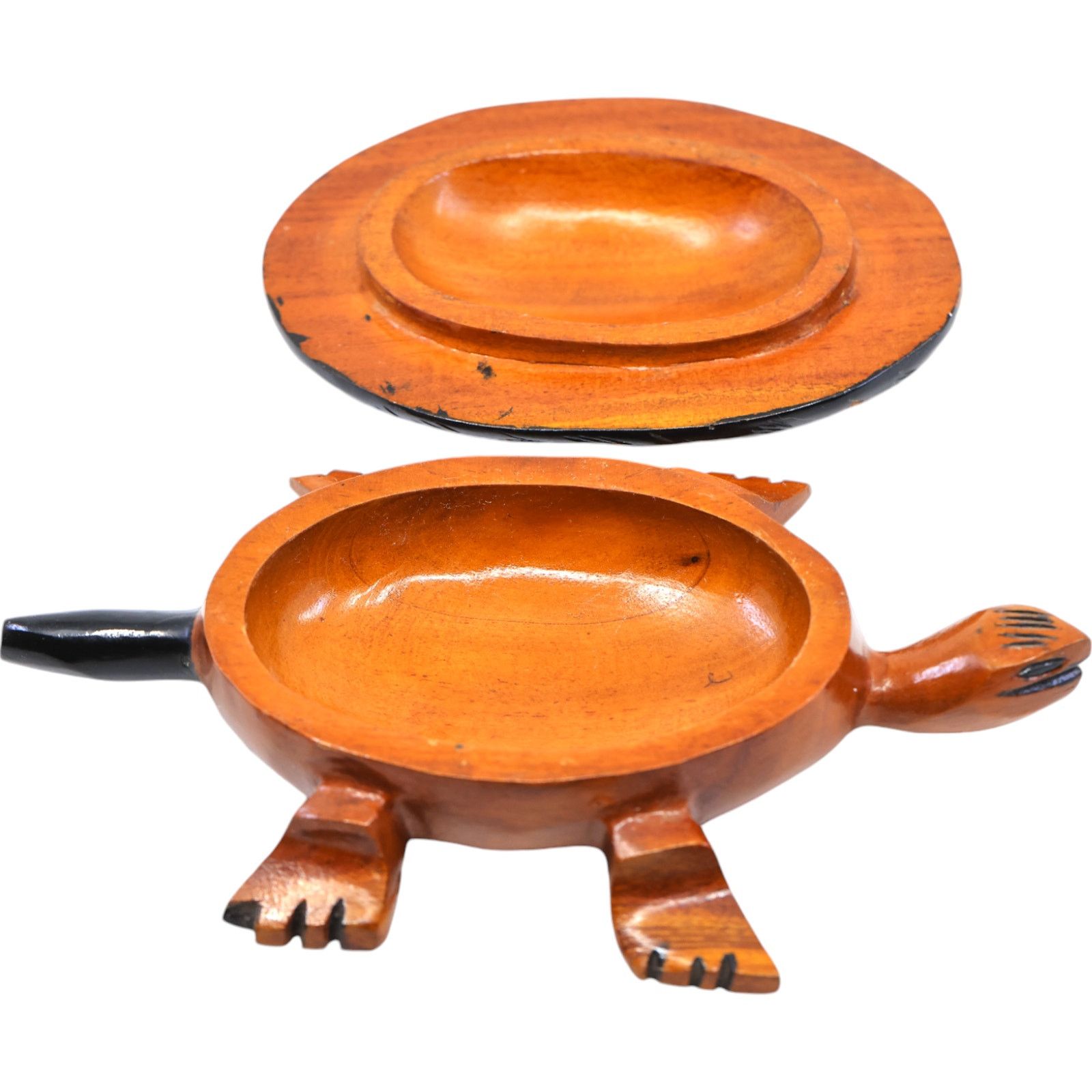 Other Labadee Haiti Wood Carved Turtle Jewelry Box Size ONE SIZE - 7 Thumbnail