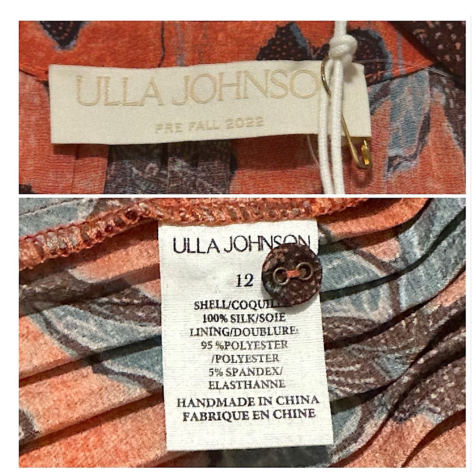 Ulla Johnson ULLA JOHNSON Amalthea Midi Dress In Amaryllis, Size 12, NWT Size XL / US 12-14 / IT 48-50 - 3 Thumbnail