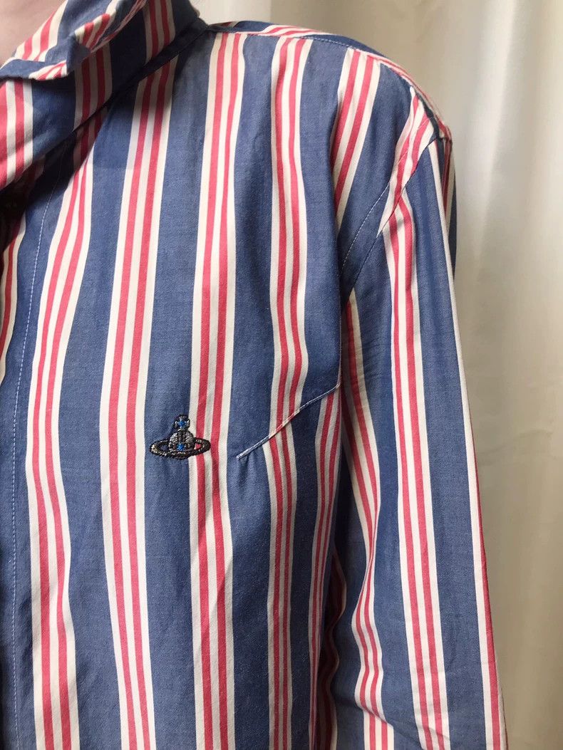Vivienne Westwood Vivienne Westwood Striped striped tie shirt Size M / US 6-8 / IT 42-44 - 8 Thumbnail