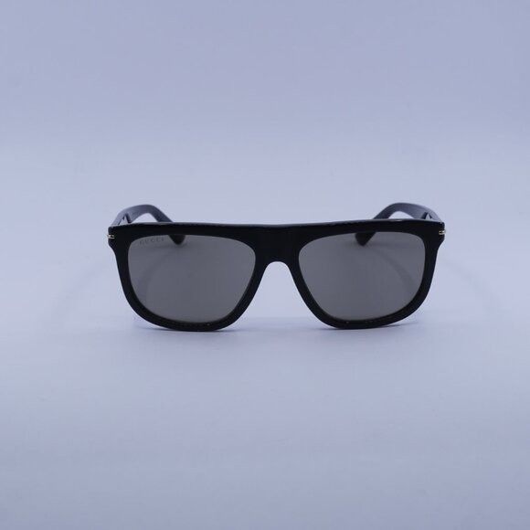 Gucci Gucci GG1726S 004 Sunglasses Shiny Green Square Frame, Brown Size ONE SIZE - 2 Thumbnail
