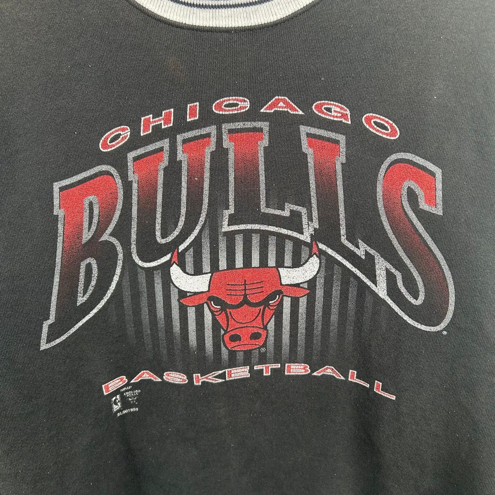 Pro Player Vintage 90's Chicago Bulls NBA Graphic Crewneck Size Medium Size US M / EU 48-50 / 2 - 2 Thumbnail