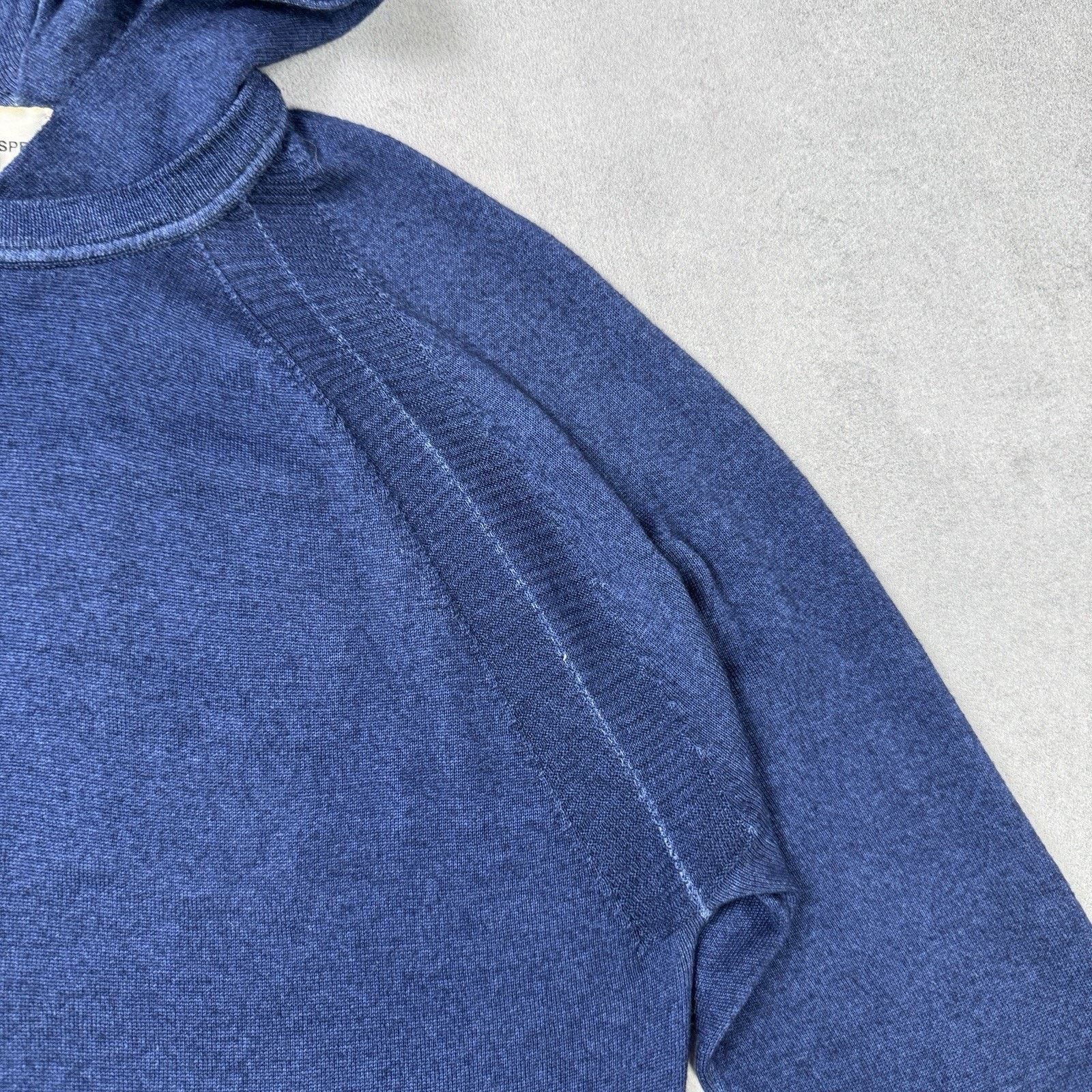 Aspesi Aspesi Men Wool Merino Sweater Hooded Blue Size 48 Size US M / EU 48-50 / 2 - 5 Thumbnail